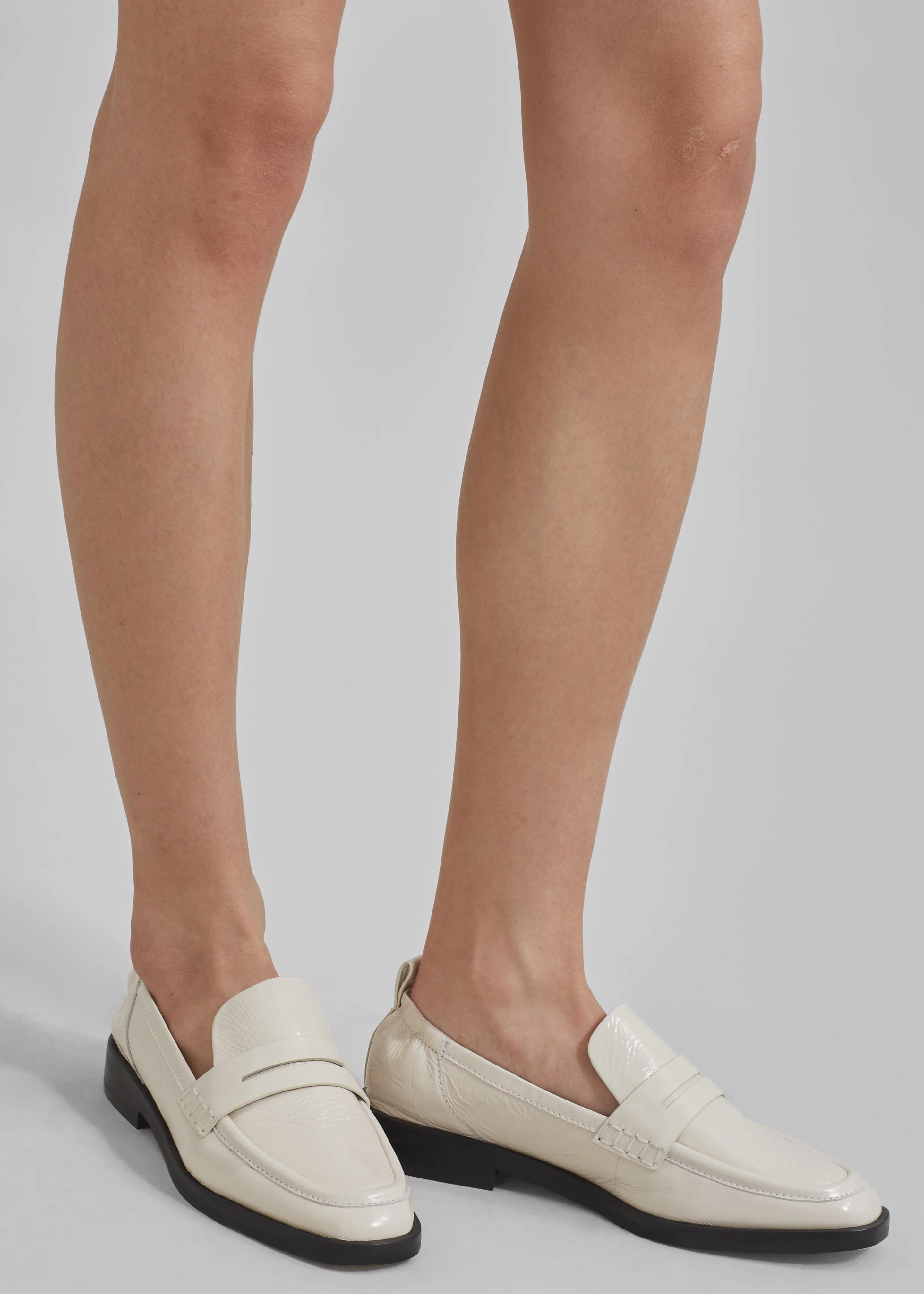 3.1 Phillip Lim Alexa Soft Penny Loafers - Chalk - Image 2