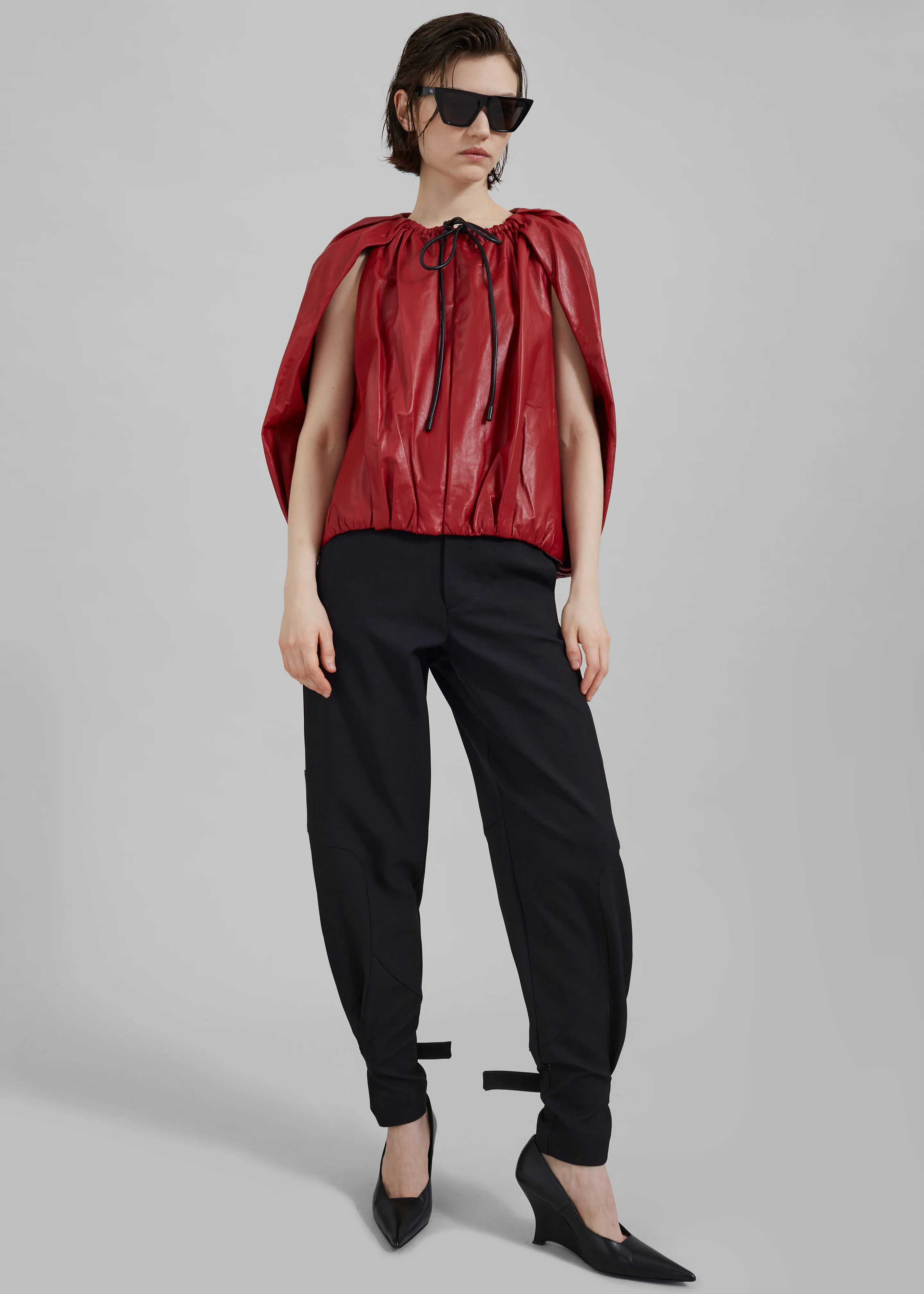 3.1 Phillip Lim Cocoon Zip Top - Red - Image 6