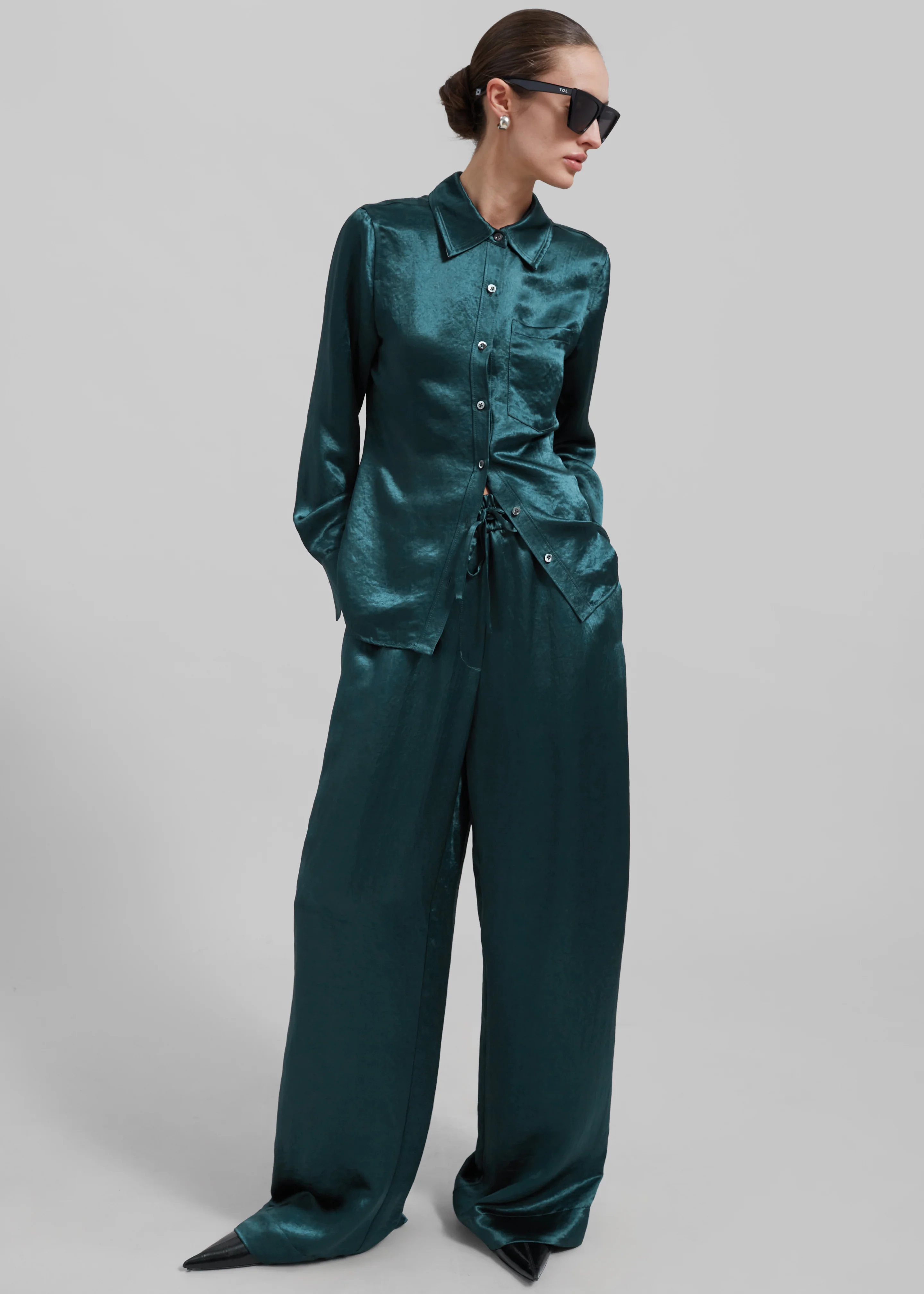 3.1 Phillip Lim Pajama Trousers - Deep Ocean - Image 5