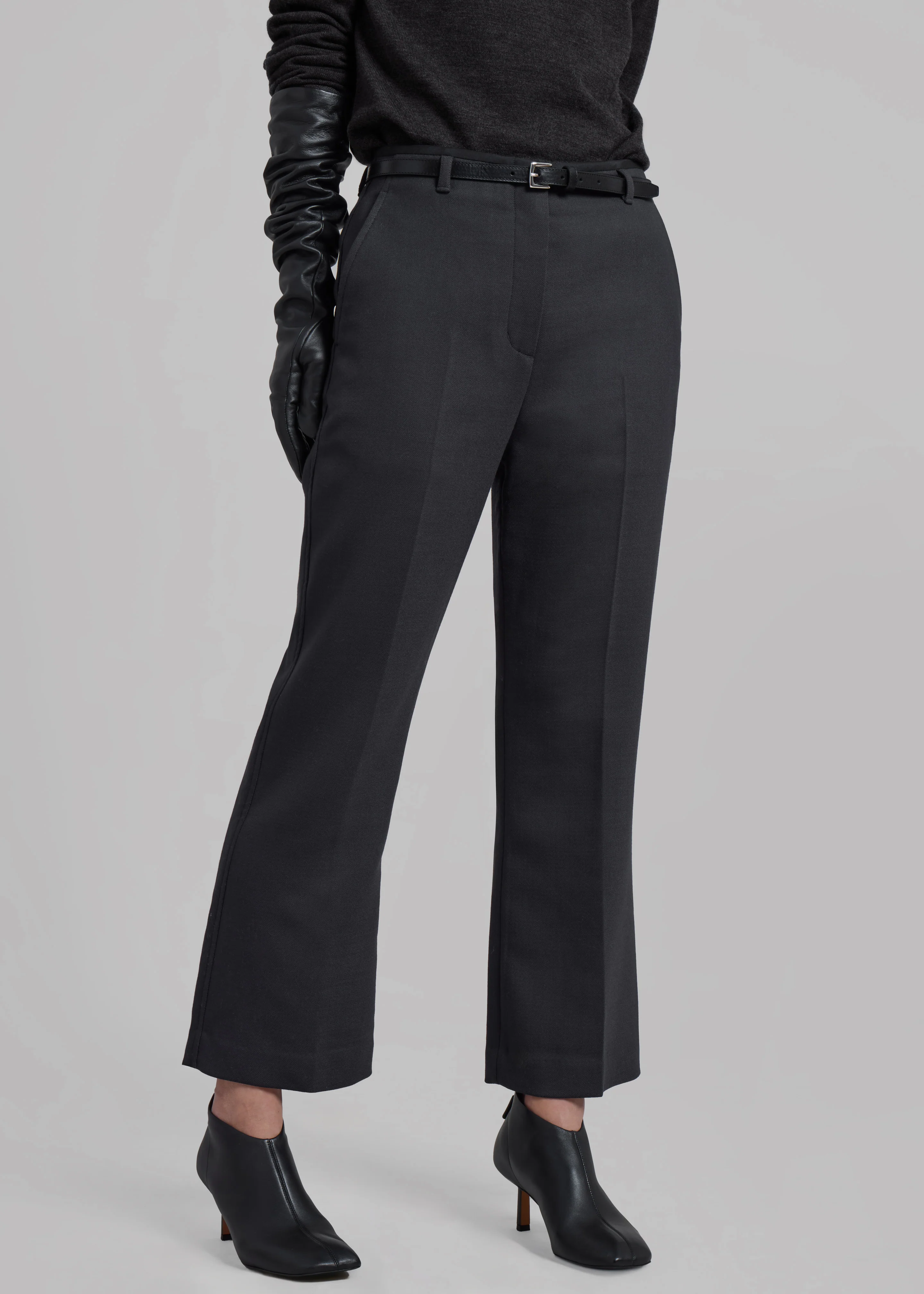 3.1 Phillip Lim Slim Kick Flare Trousers - Ink - Image 5