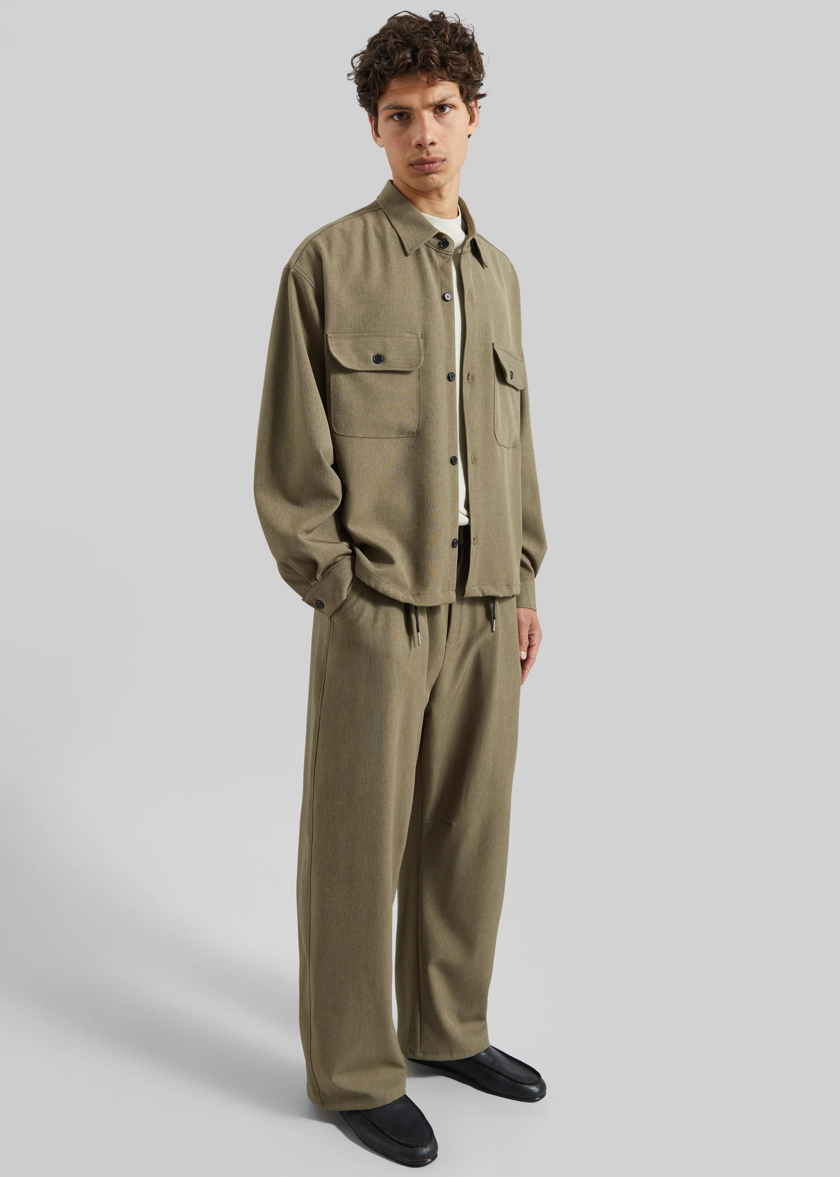 Alessio Shirt Jacket - Olive - Image 4