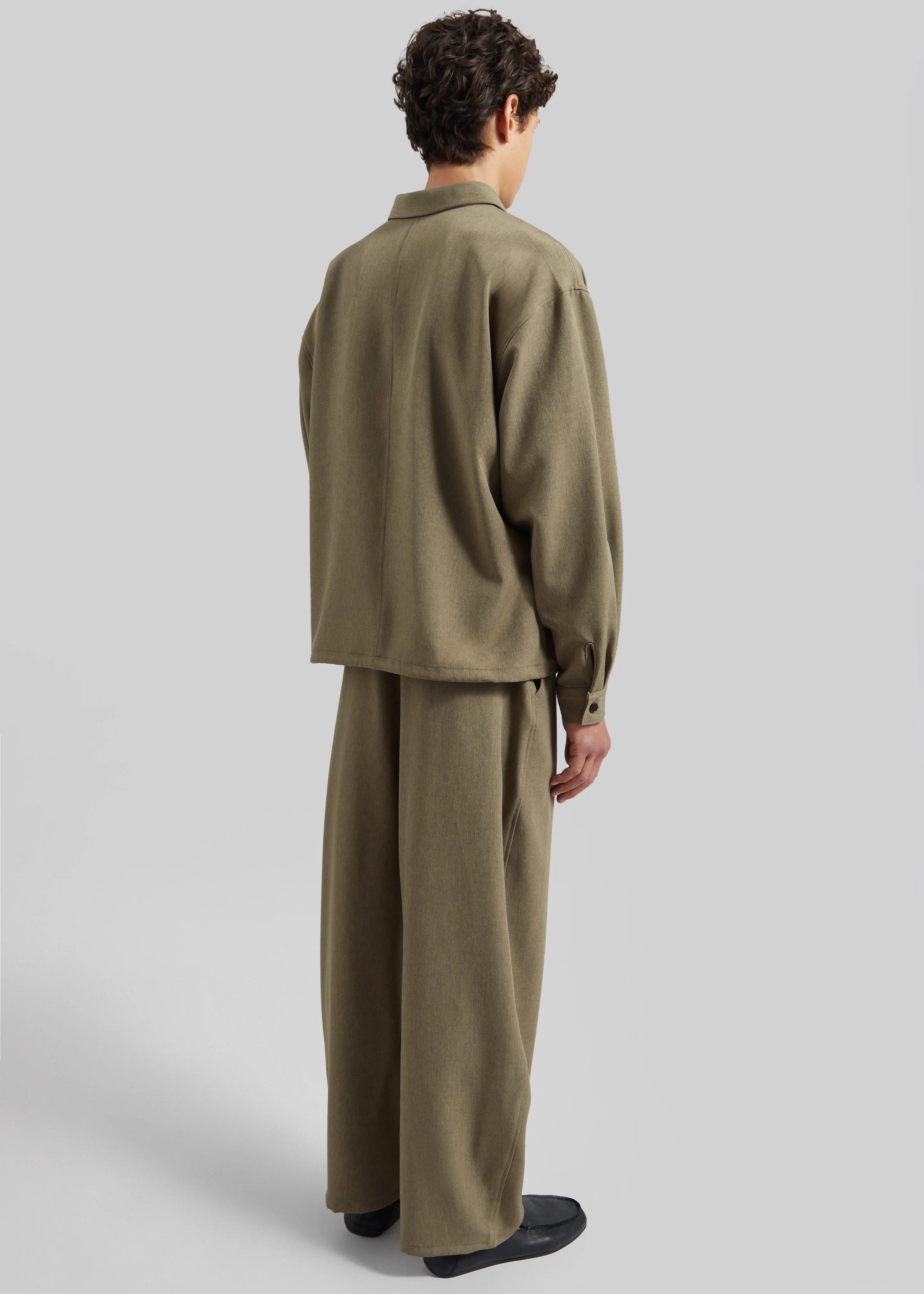 Alessio Shirt Jacket - Olive - Image 7