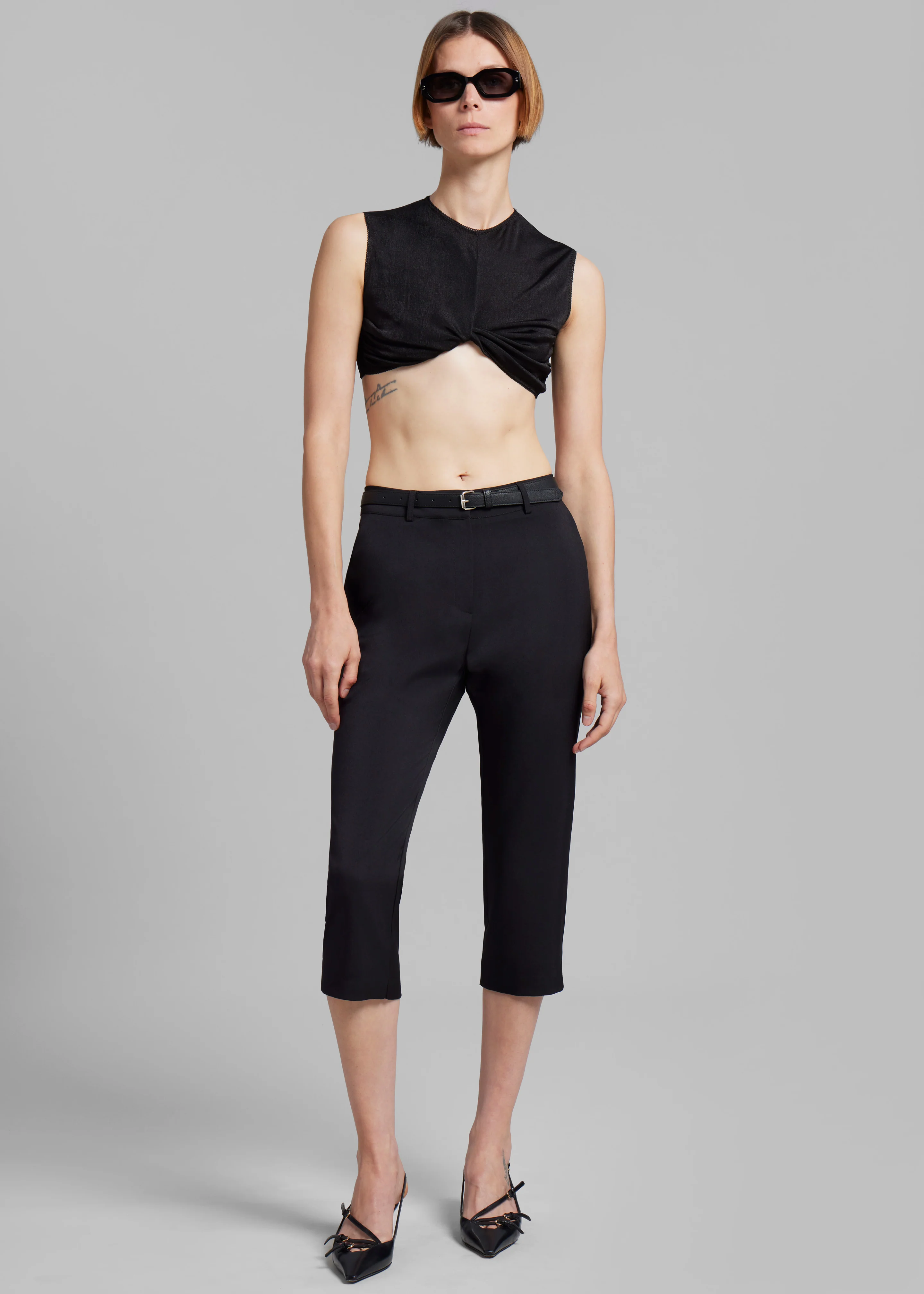Anna October Eleanor Crop Top - Black - Image 2