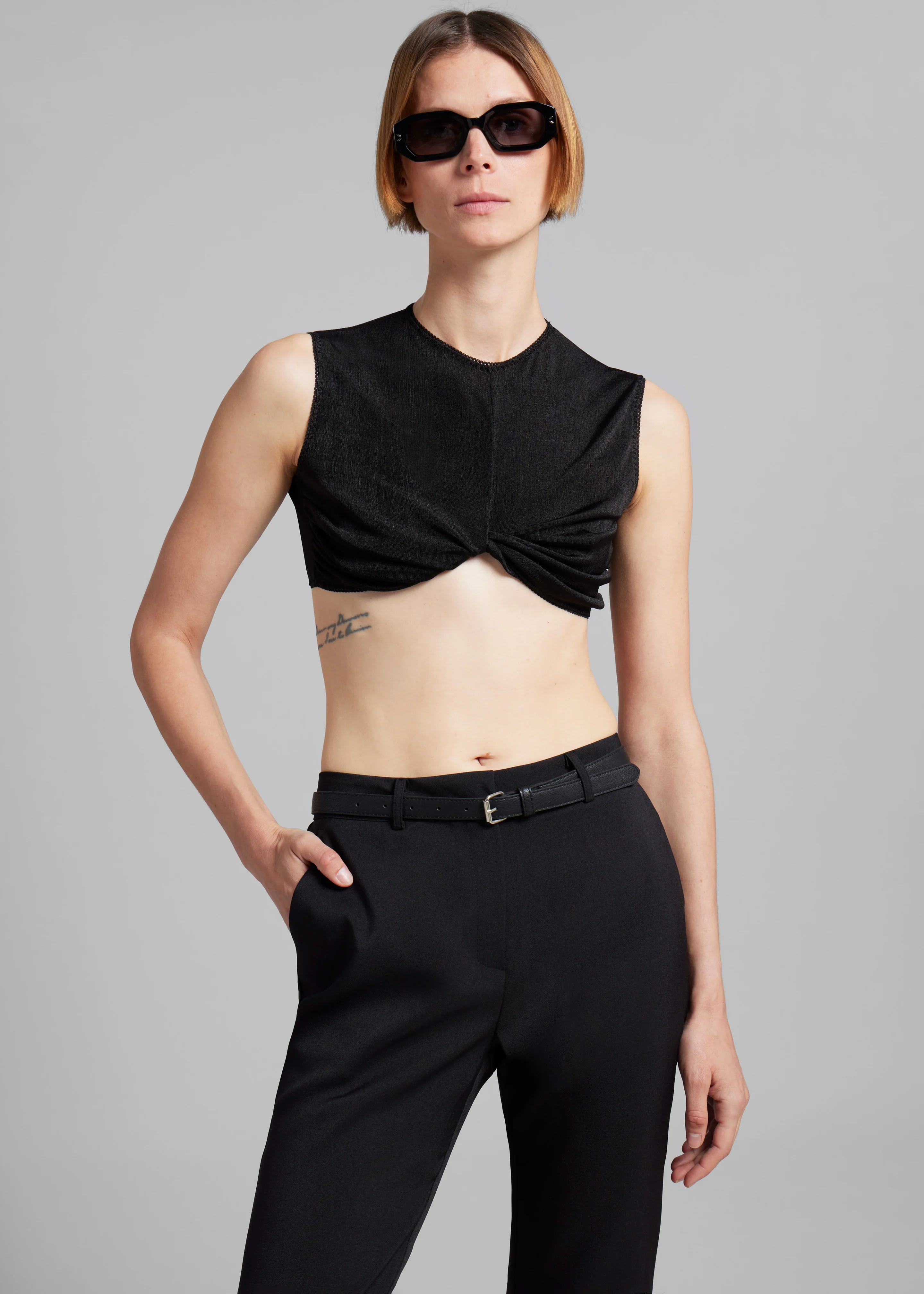 Anna October Eleanor Crop Top - Black - Image 3