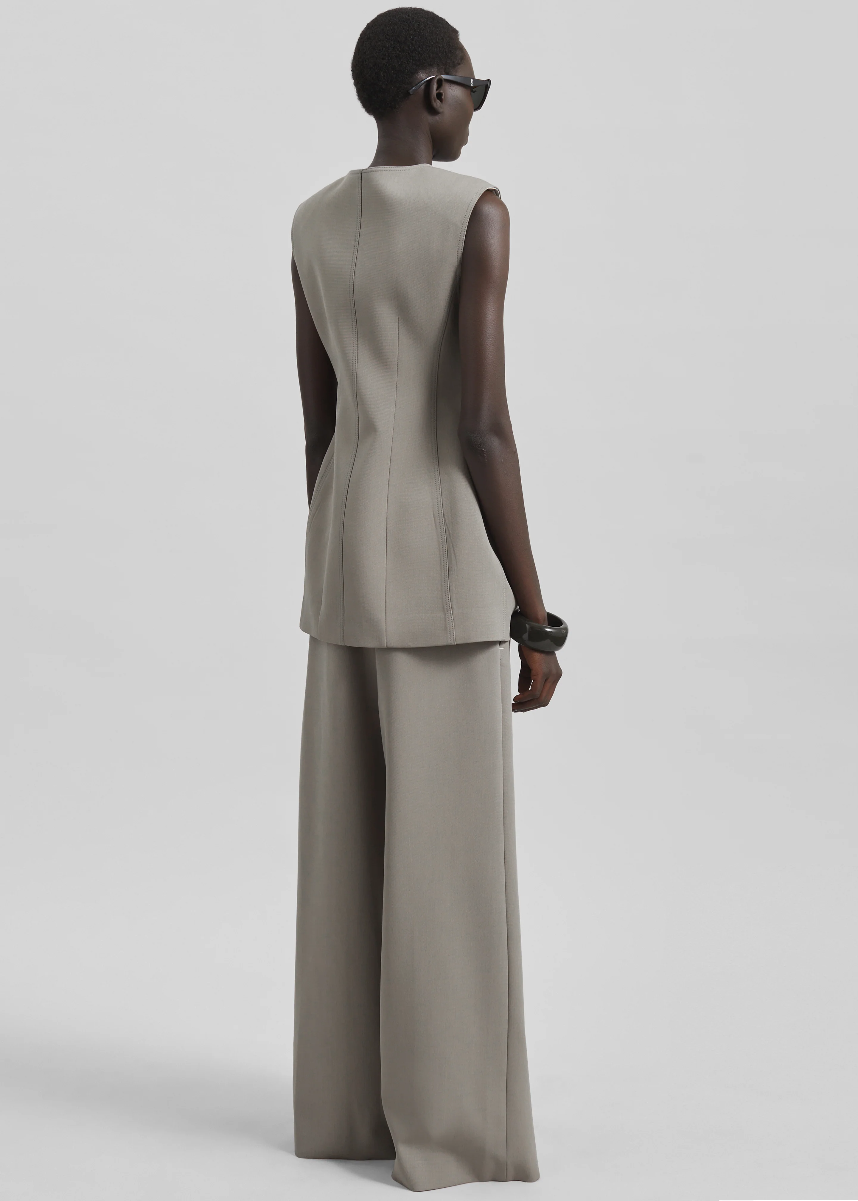 Ashbury Vest Dress - Taupe - Image 10