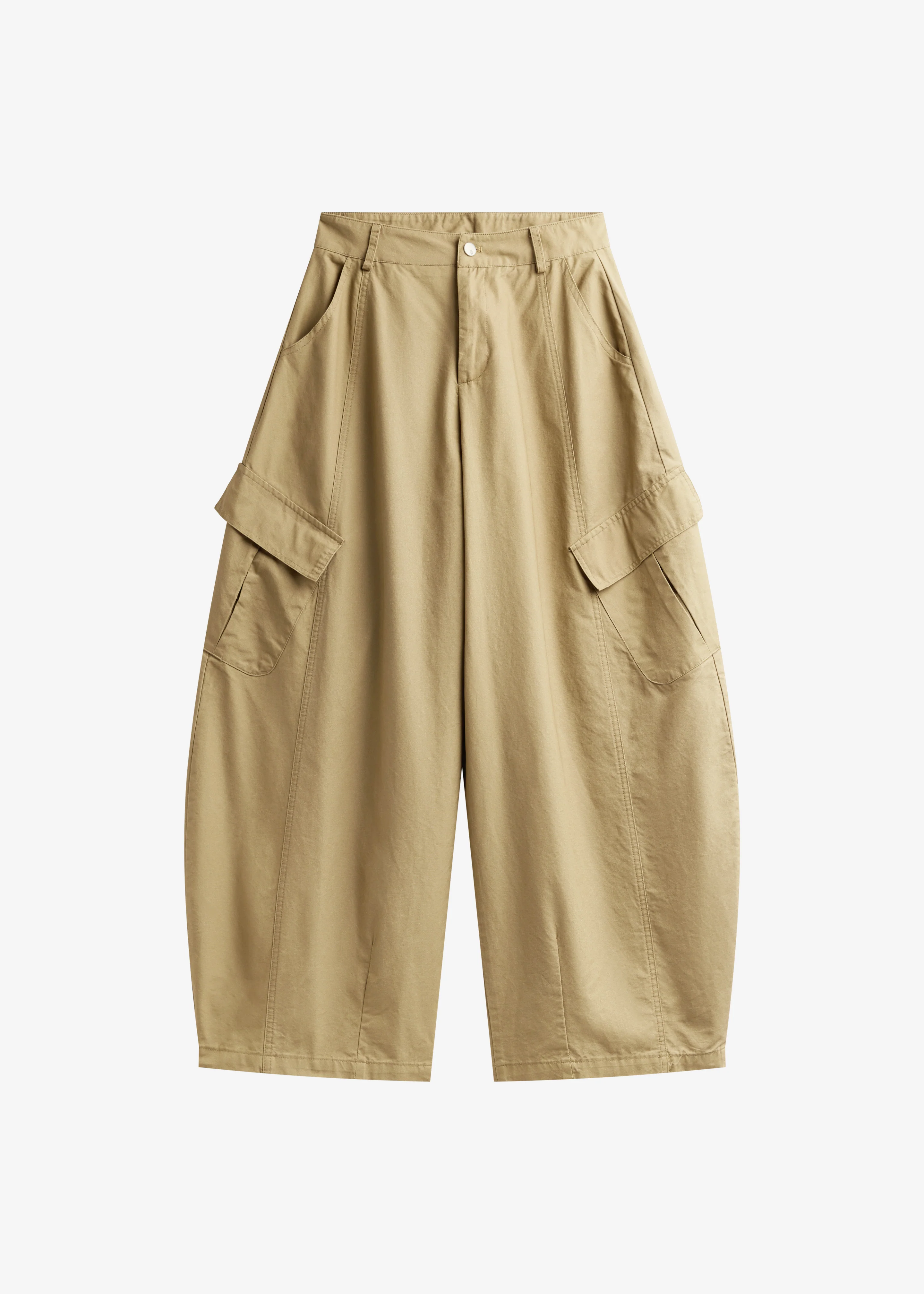 Baixa Barrel Cargo Pants - Beige - Image 8