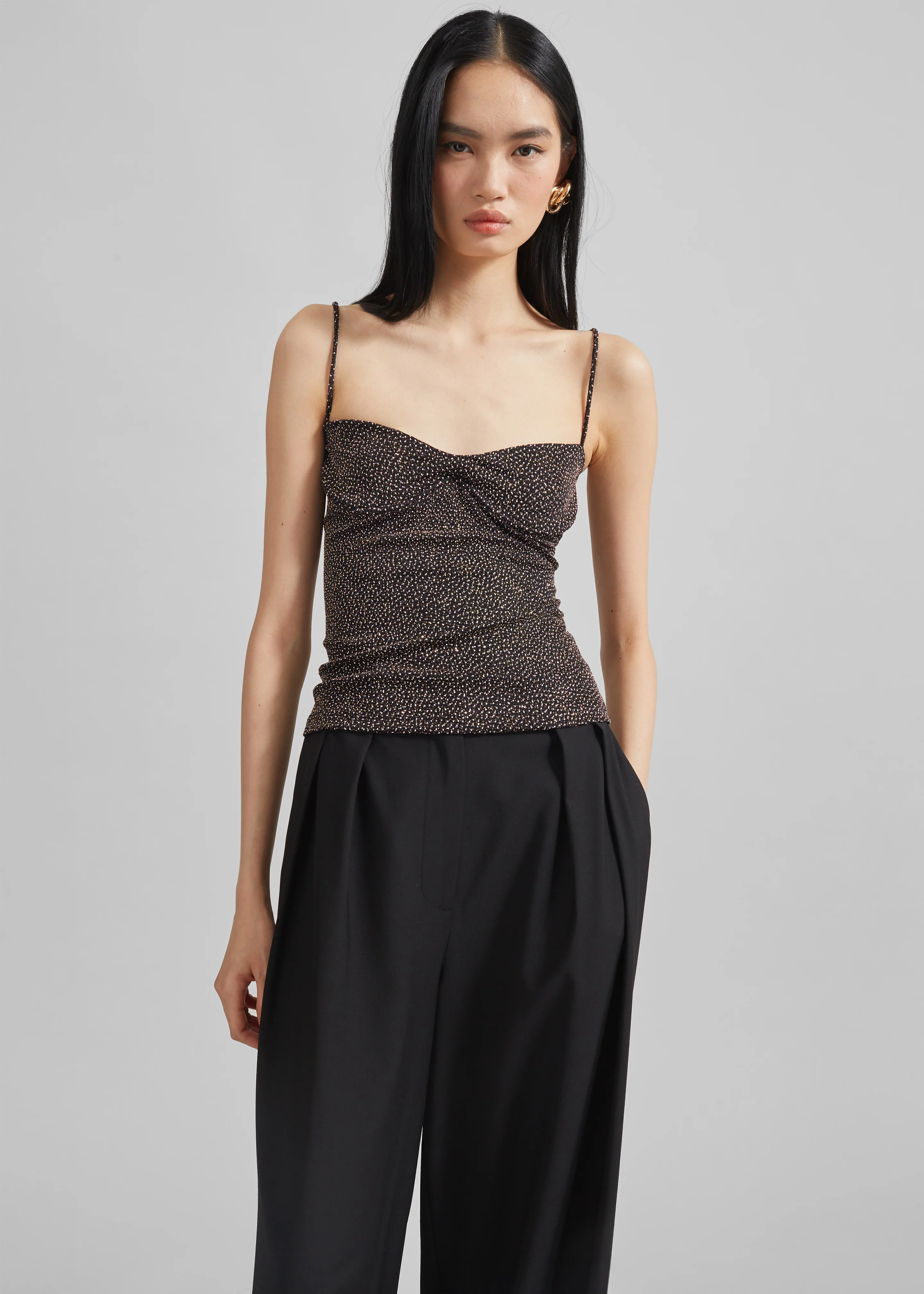 Beaufille Ariel Tank Top - Black/Gold - Image 4