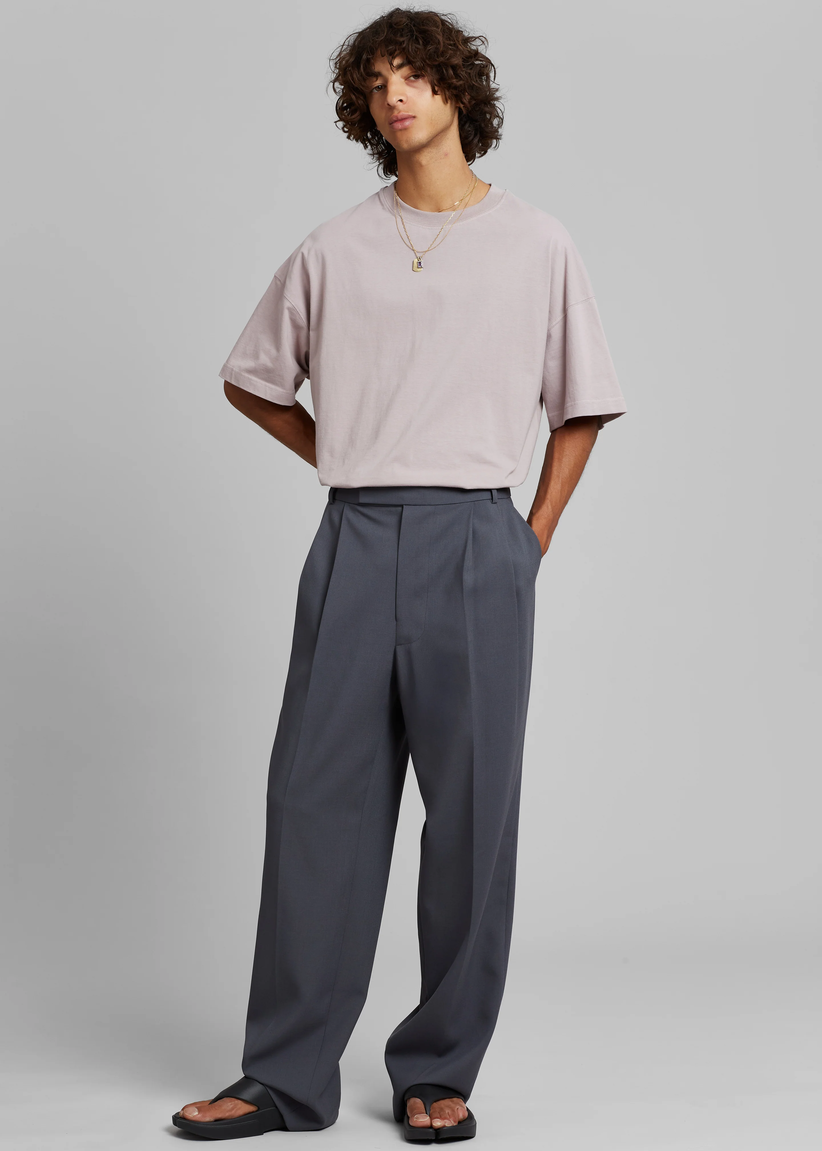Beo Suit Pants - Charcoal - Image 4