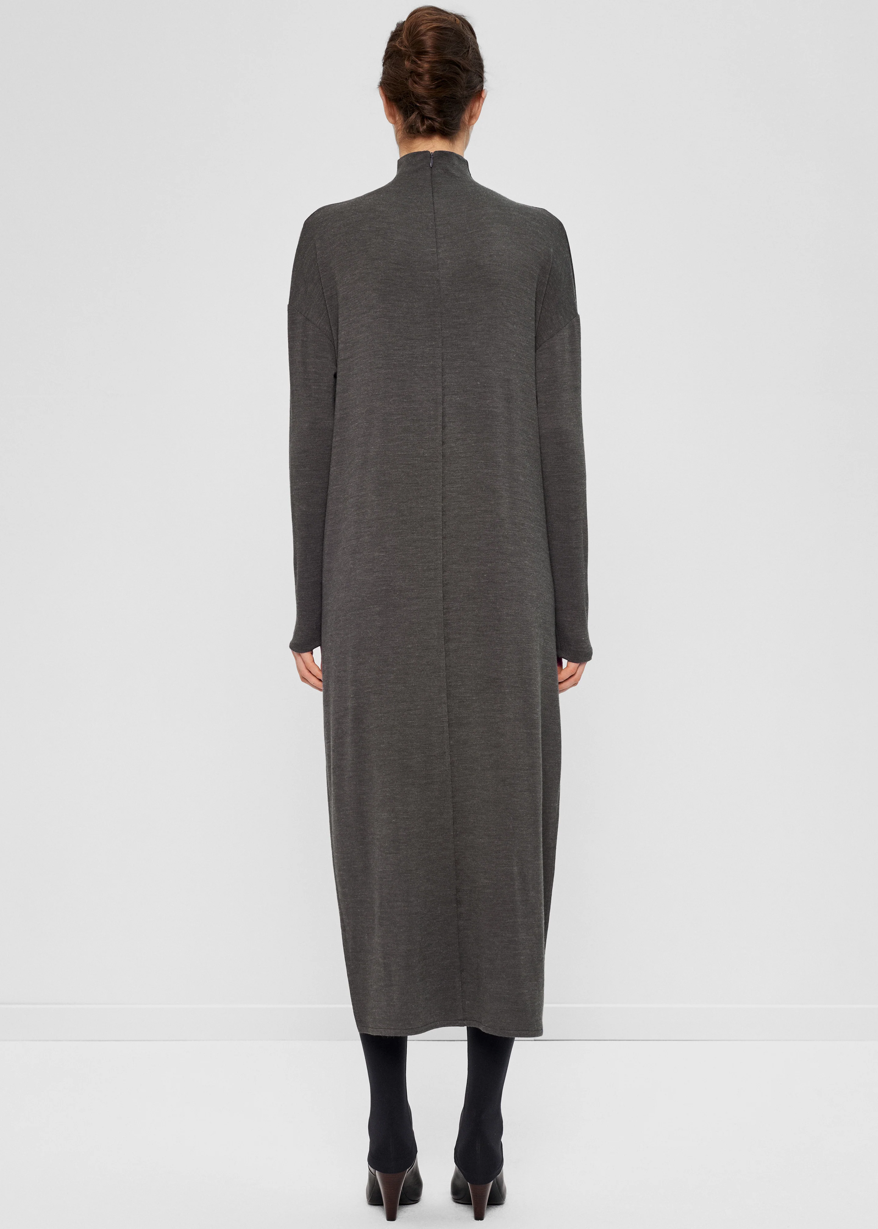 Bevza Brooch Dress - Dark Grey - Image 3