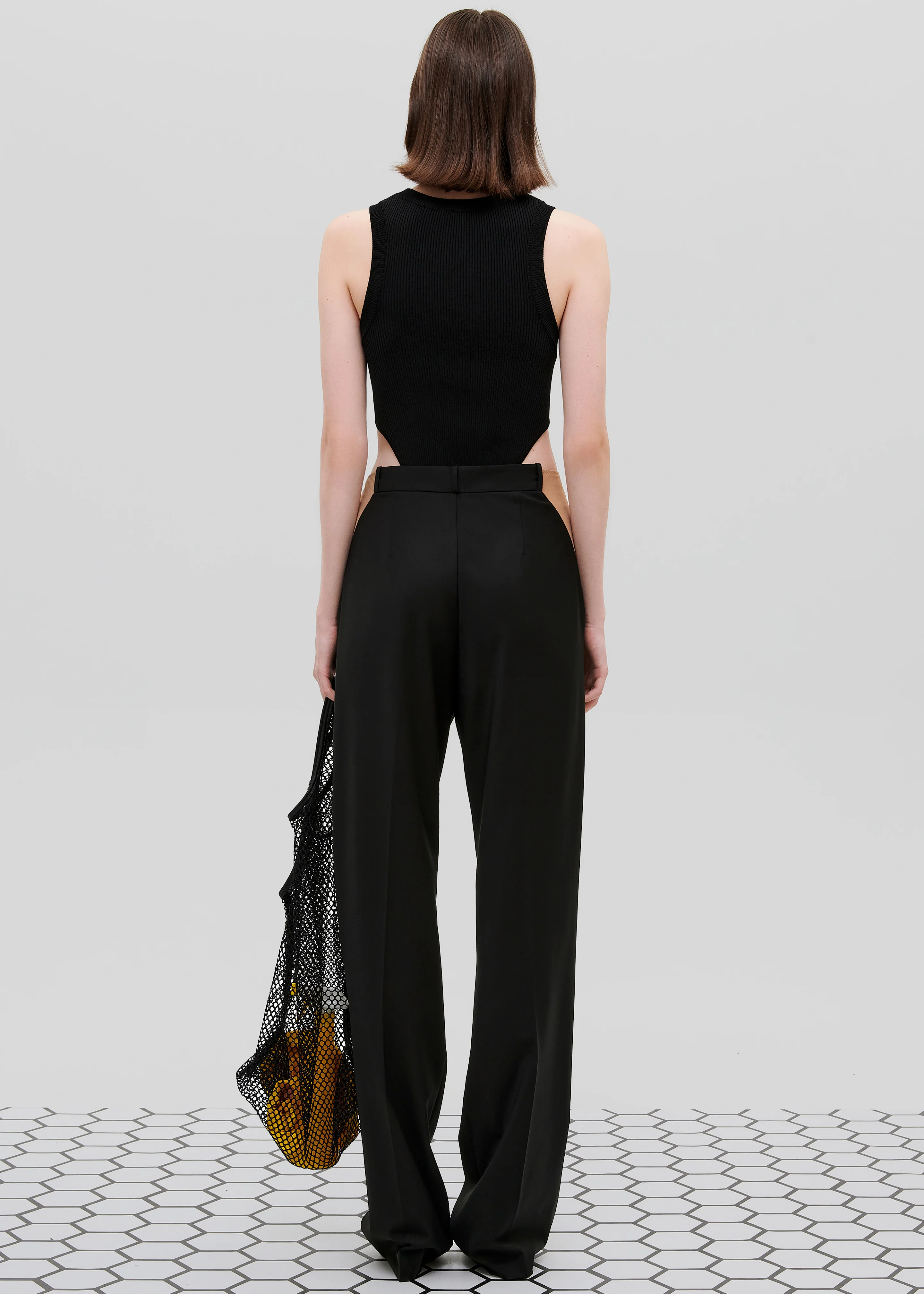 Bevza Honeycomb Tank Tote - Black - Image 4