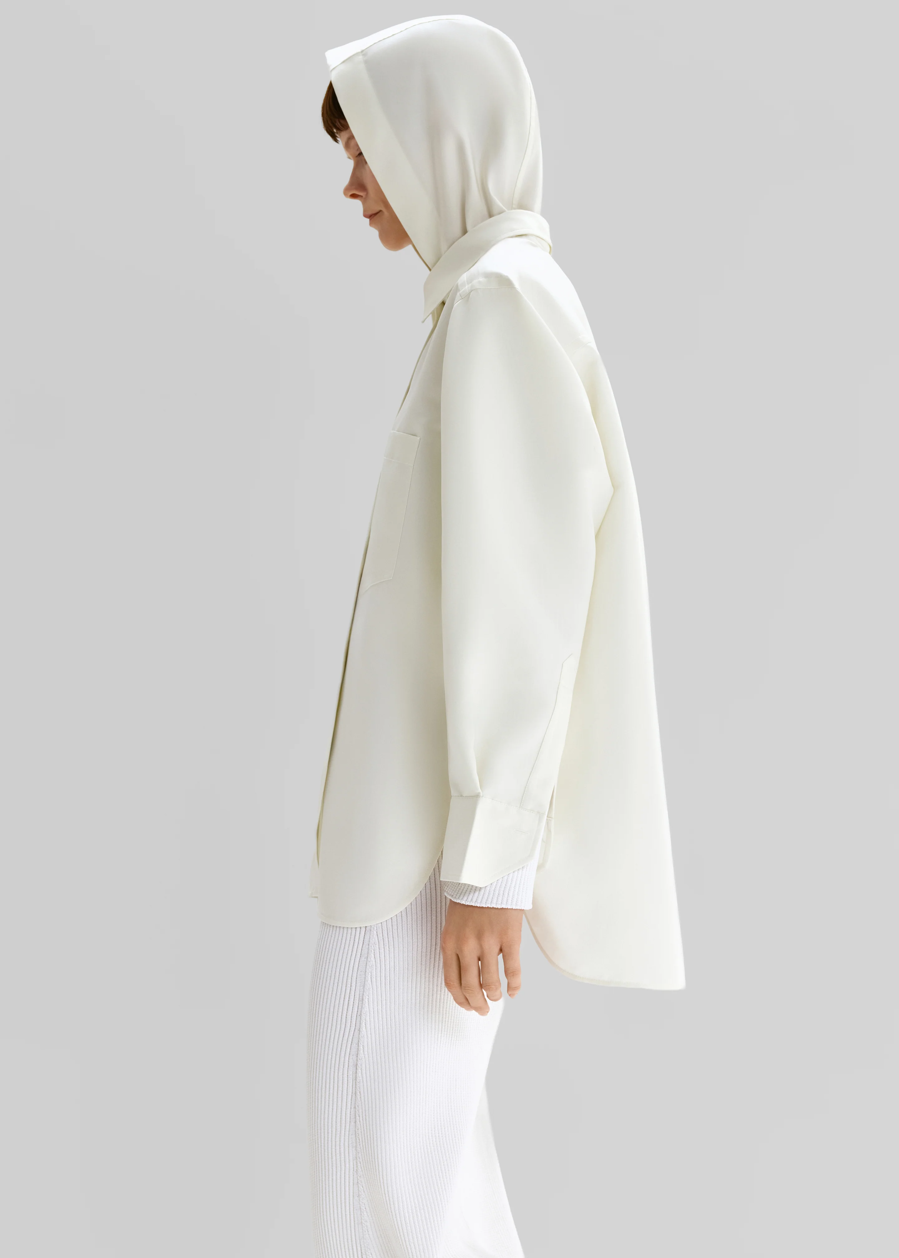 Bevza Shirt Rain Jacket - Dusty Ivory - Image 3