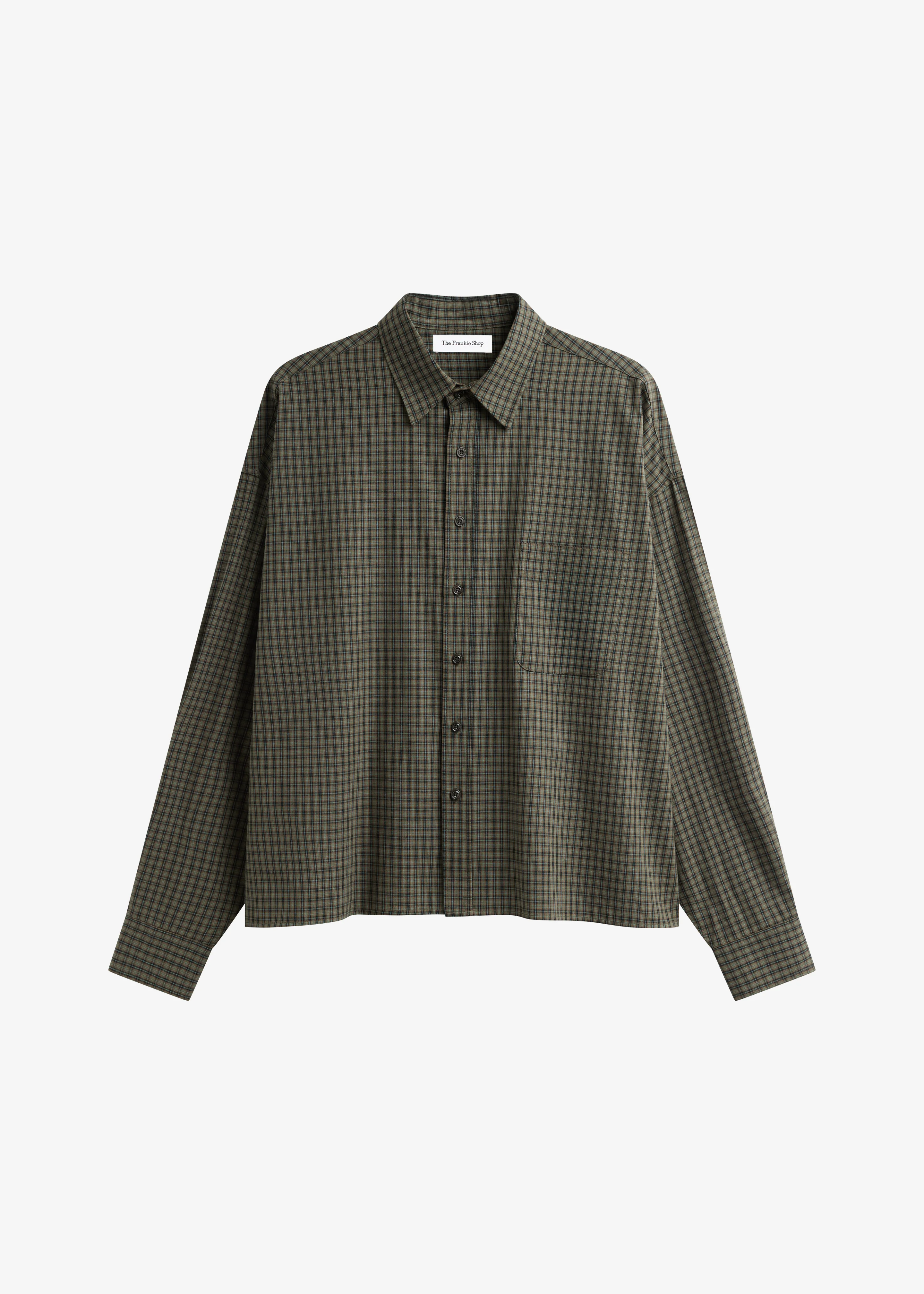 Bray Boxy Shirt - Olive Glen Plaid - Image 7