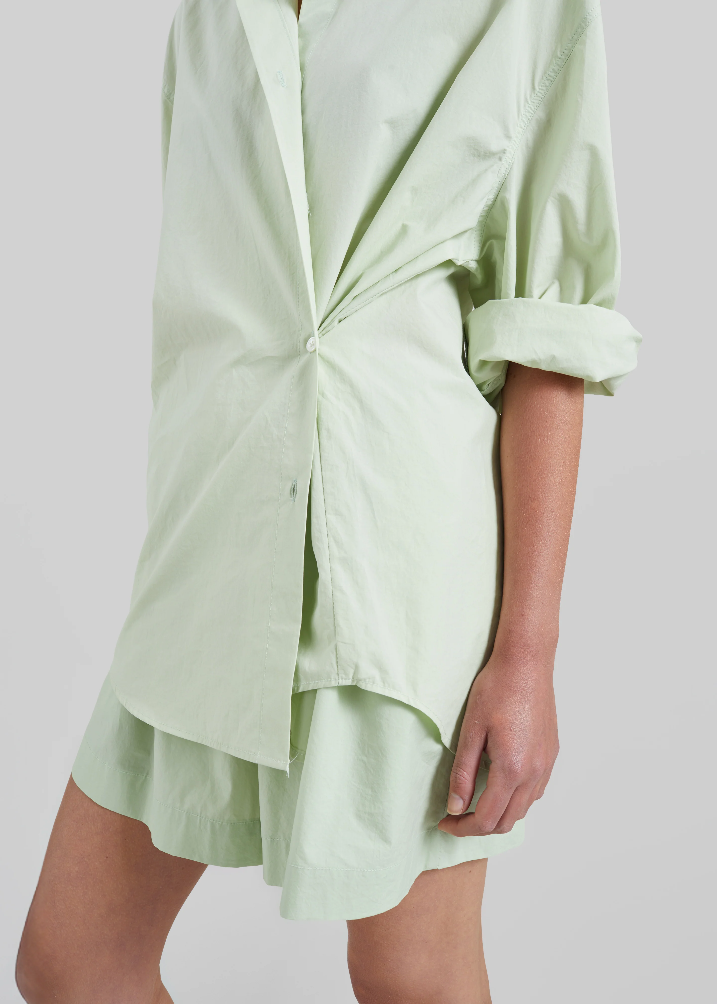 Brisay Cotton Shirt - Mint - Image 6