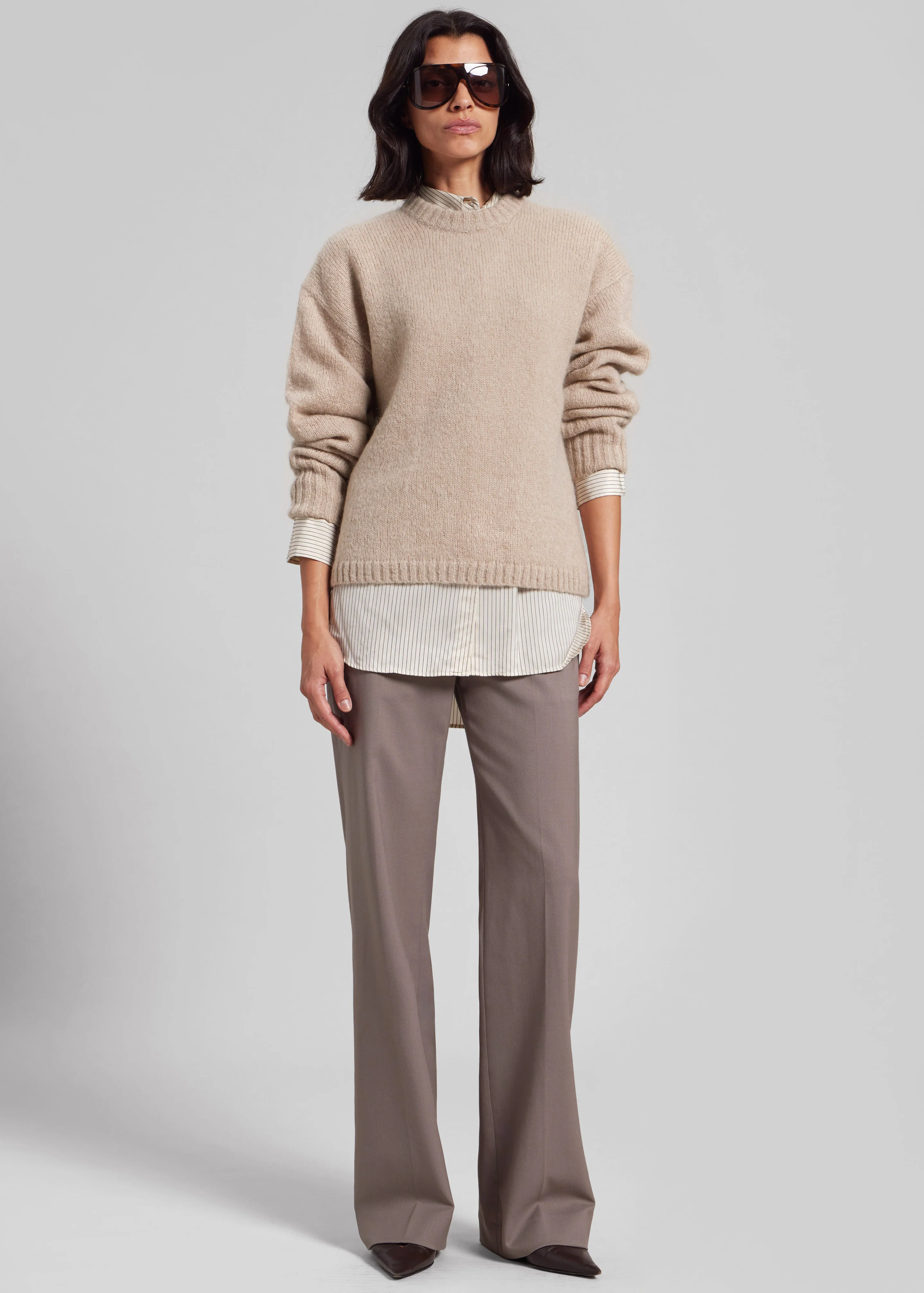 By Malene Birger Brie Sweater - Cobblestone - Image 2