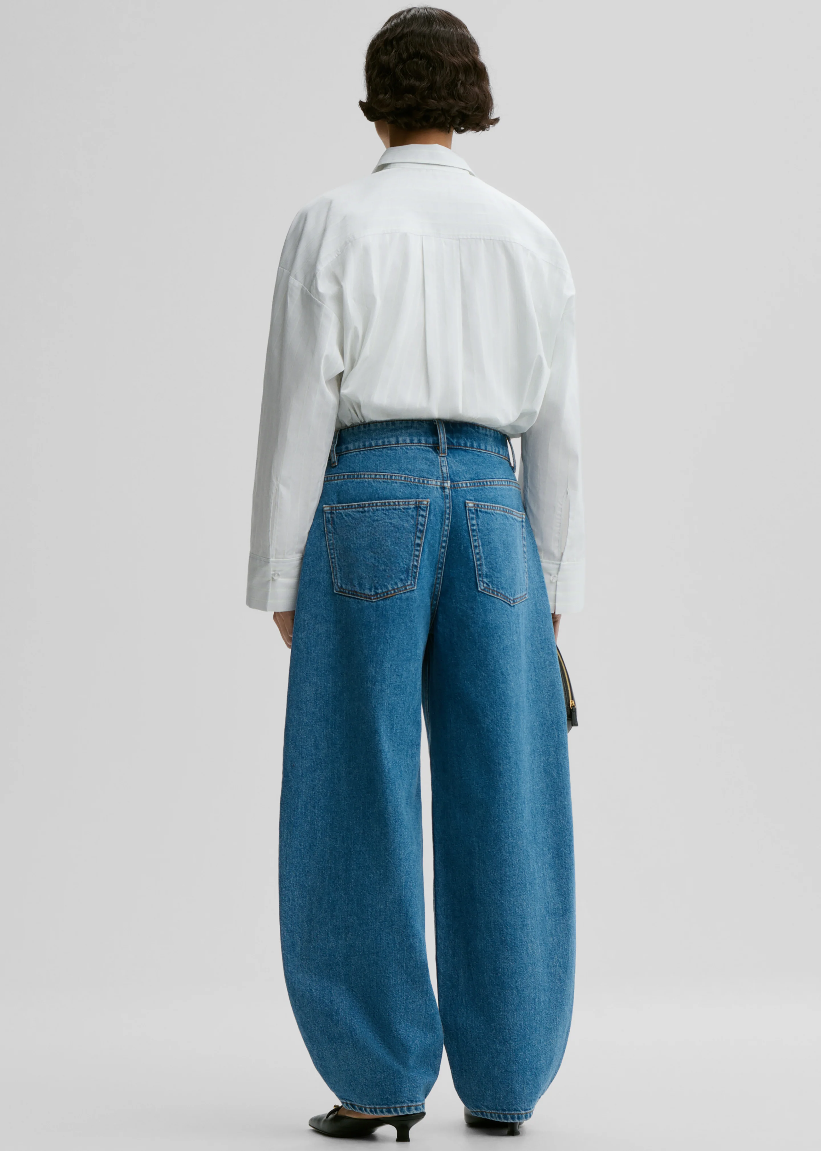 By Malene Birger Dallas Denim Pants - Mid Denim Blue - Image 5