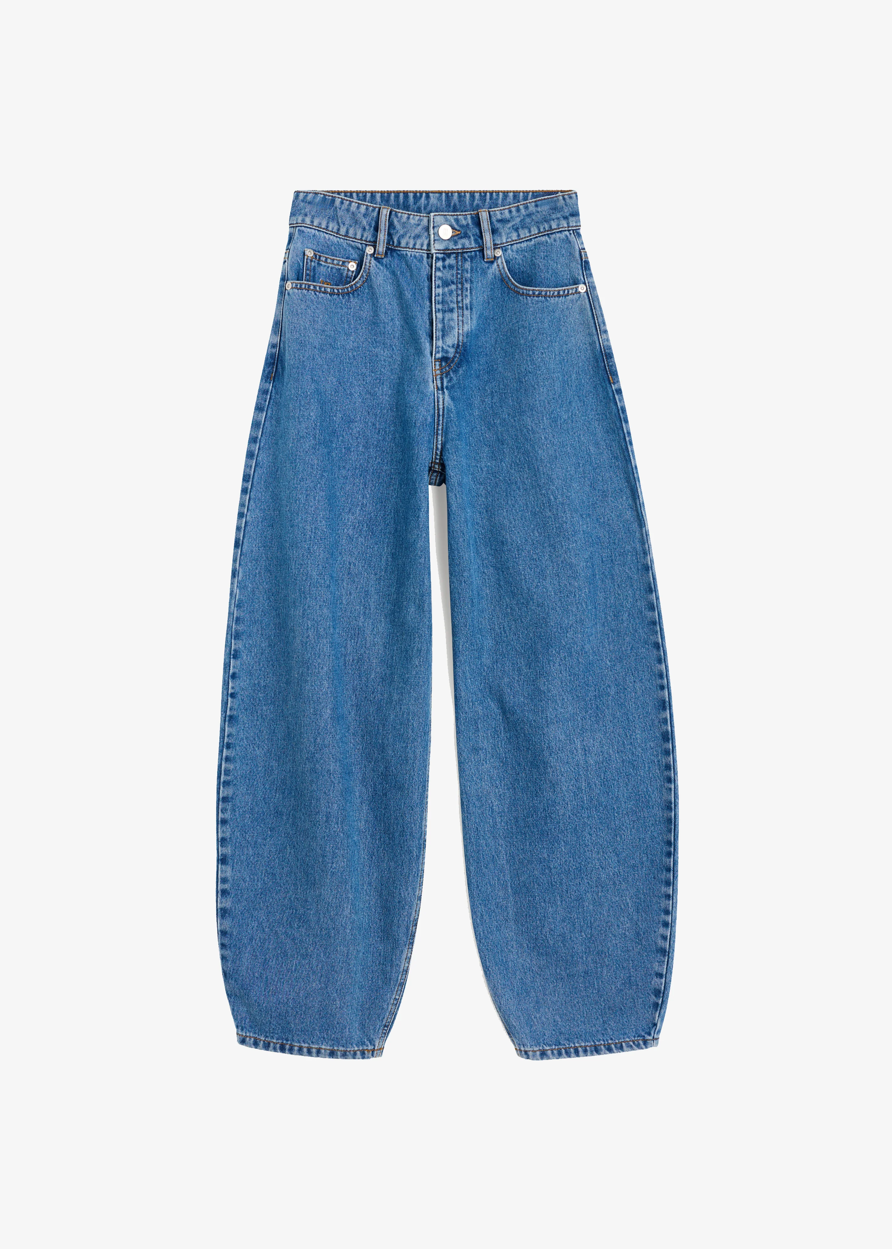 By Malene Birger Dallas Denim Pants - Mid Denim Blue - Image 6