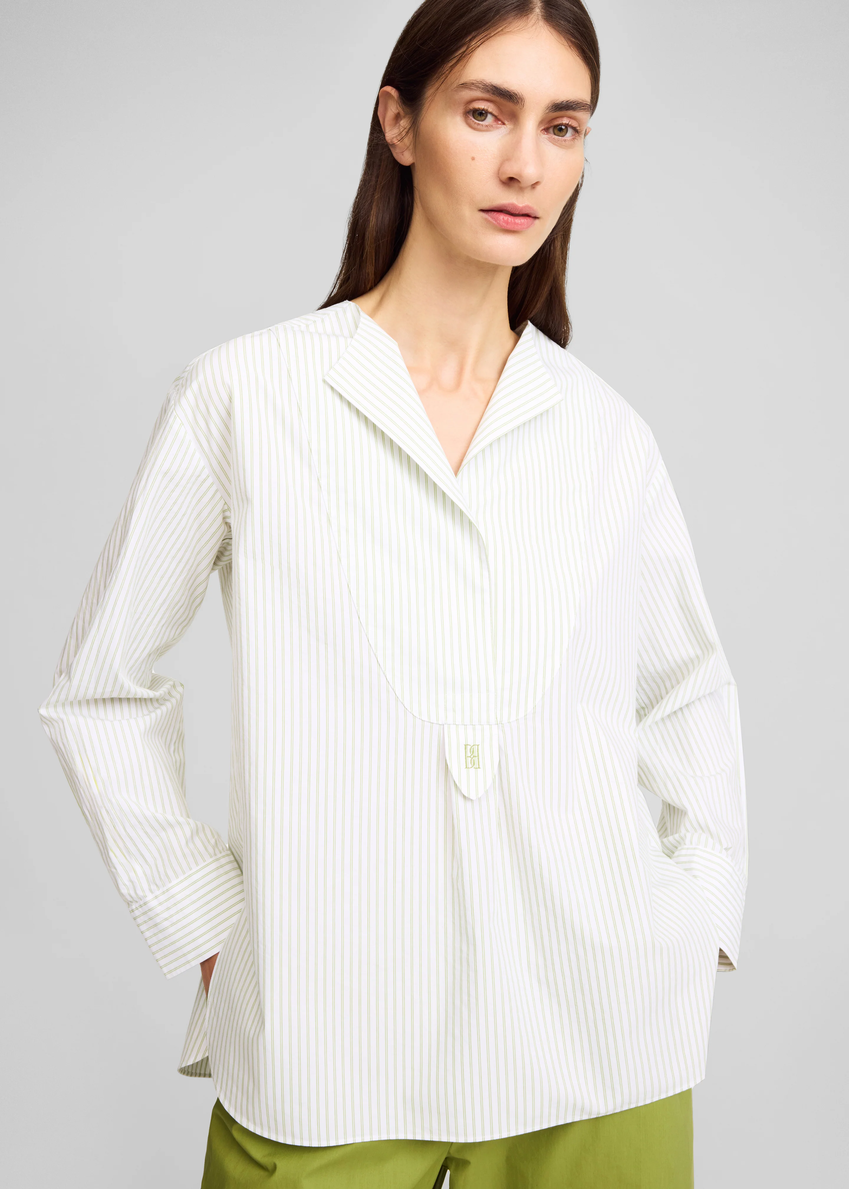 By Malene Birger Fayette Top - Twin Stripe - Image 5