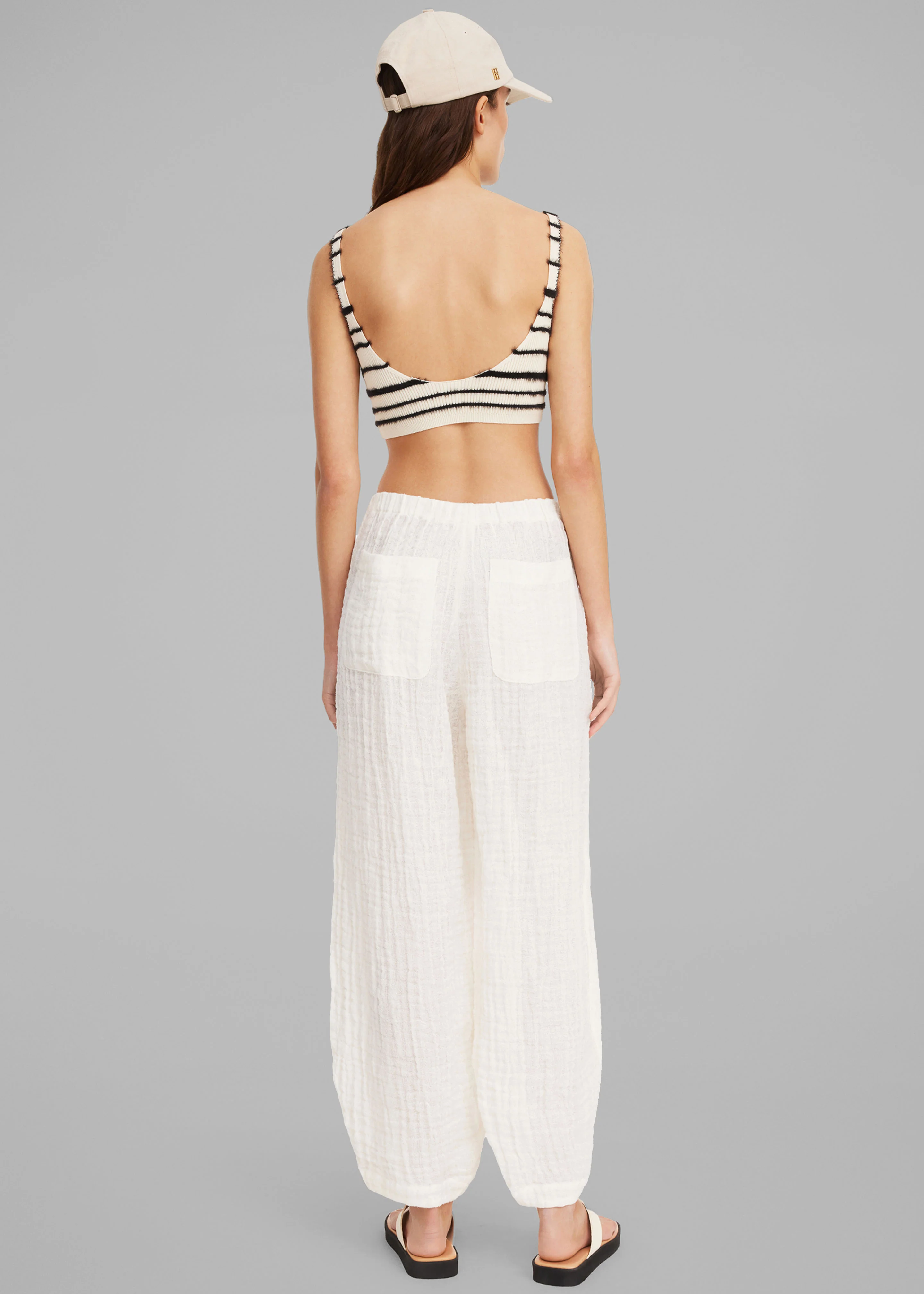 By Malene Birger Reggie Bralette - Black Stripe - Image 5