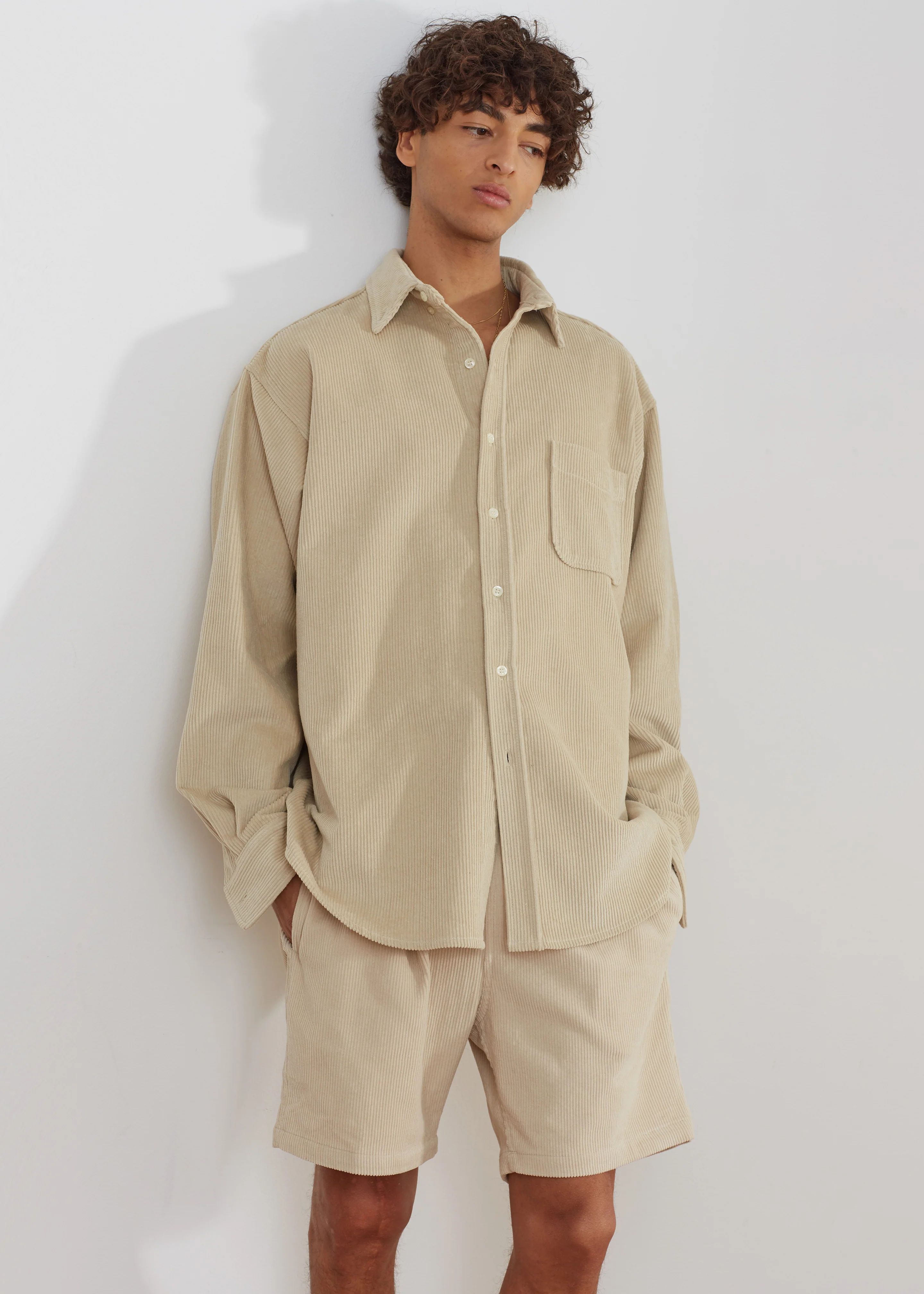 Camden Corduroy Shorts - Cream - Image 2