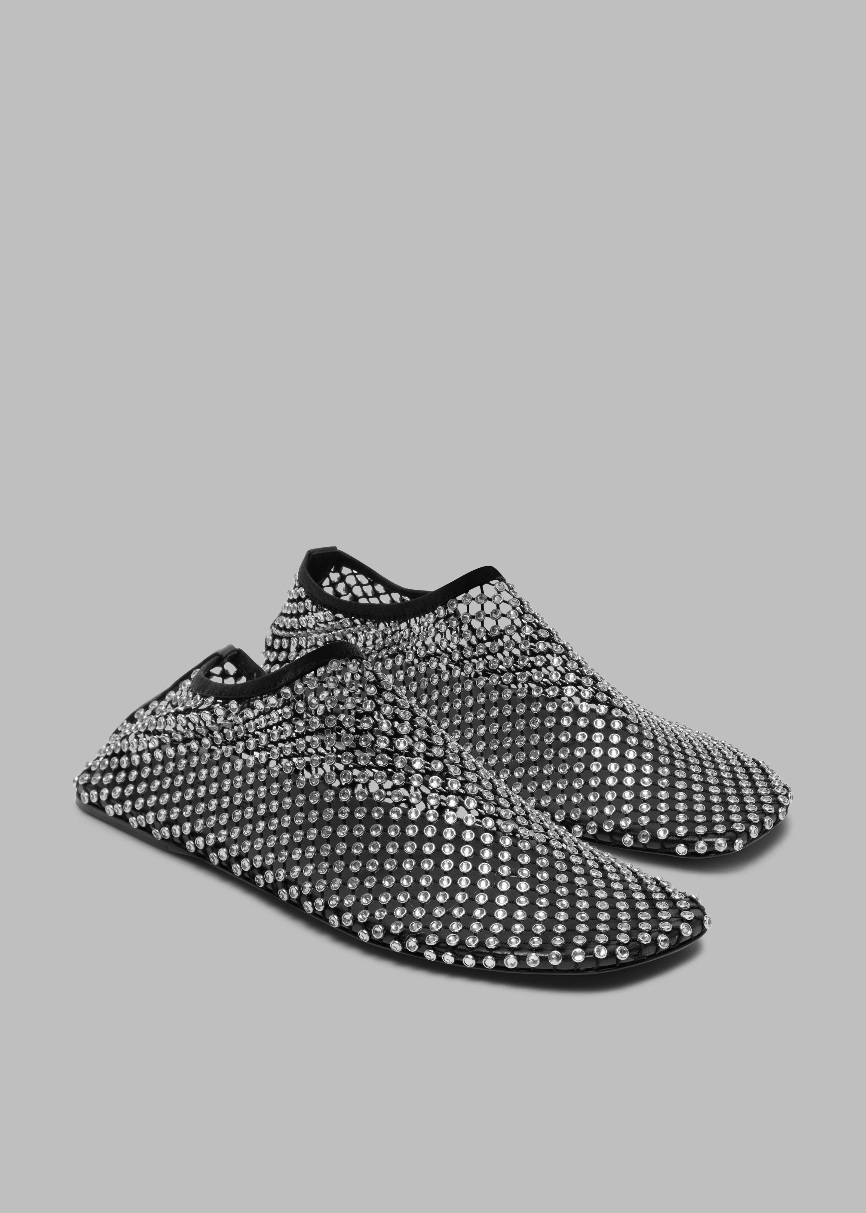 Christopher Esber Minette Crystal Flats - Black - Image 4