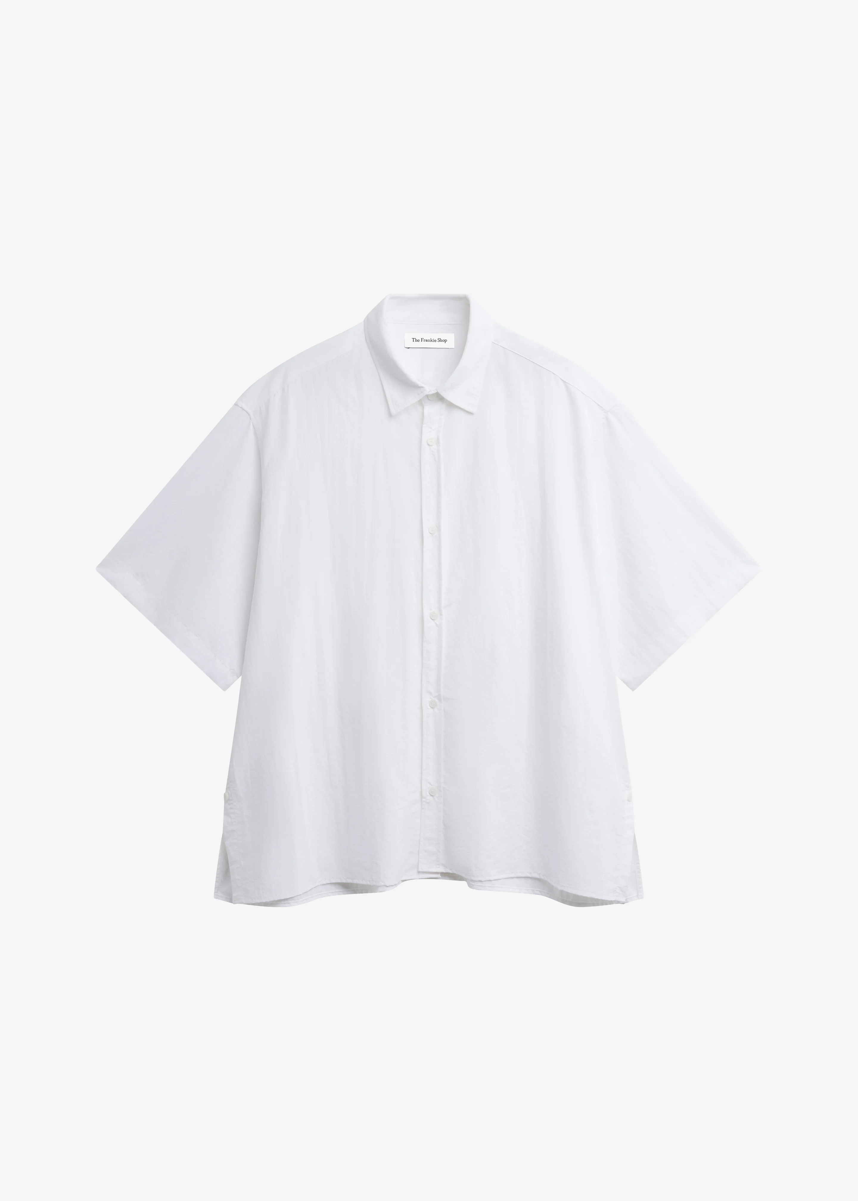 Colhame Adjustable Hem Short Sleeve Shirt - White - Image 8