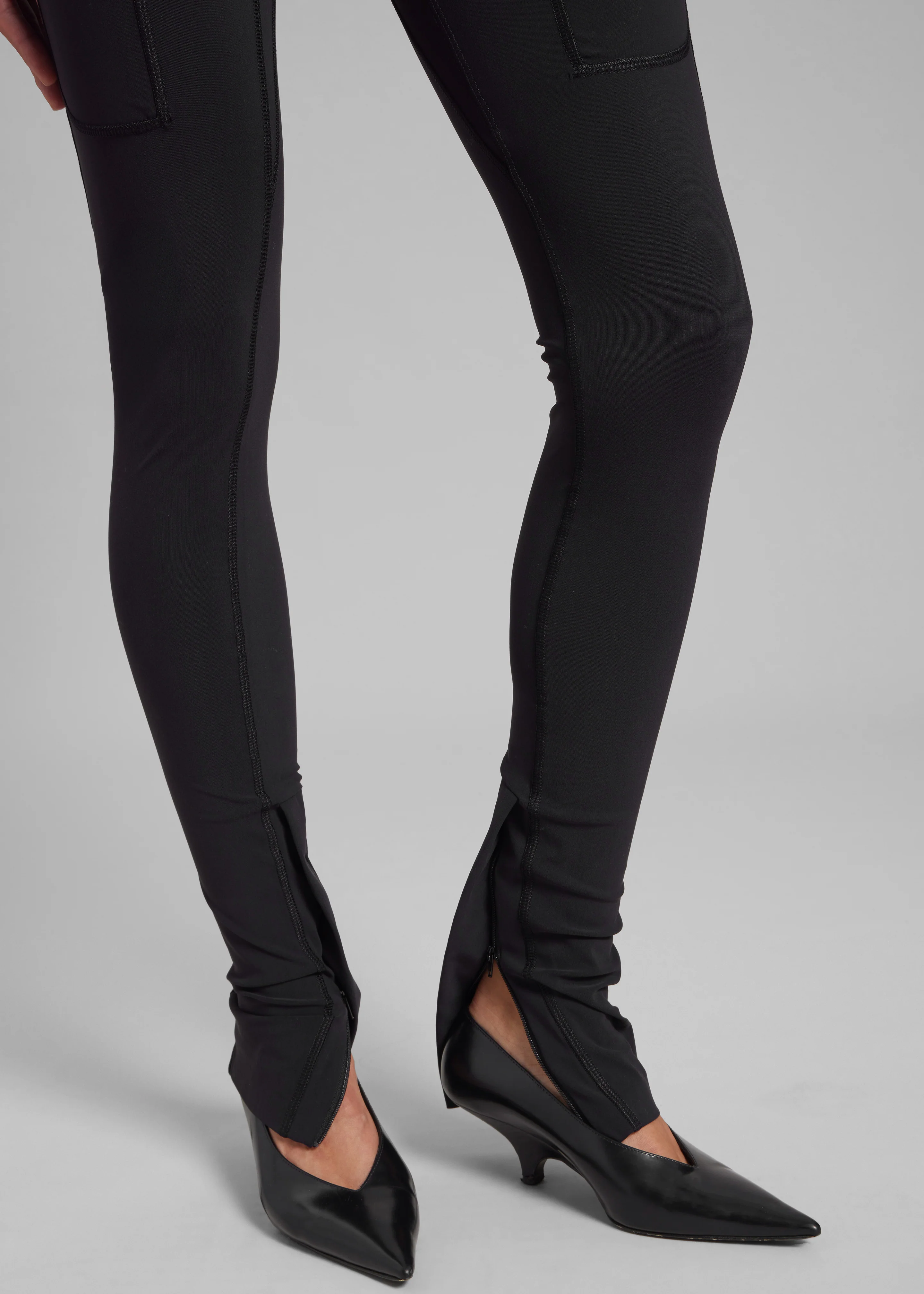 Coperni Eurojersey Leggings - Black - Image 3