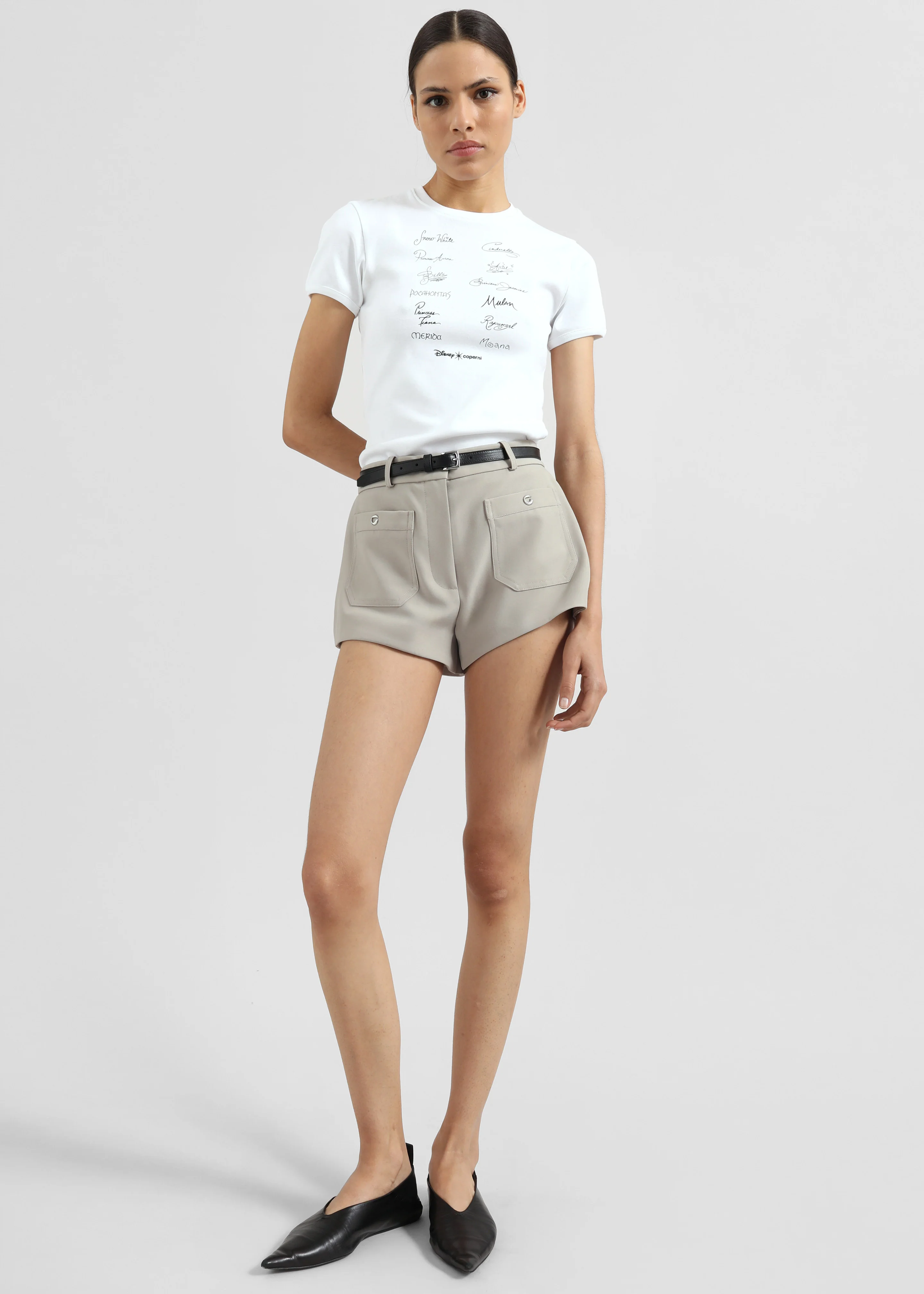 Coperni Four Pocket Tailored Mini Shorts - Beige - Image 5