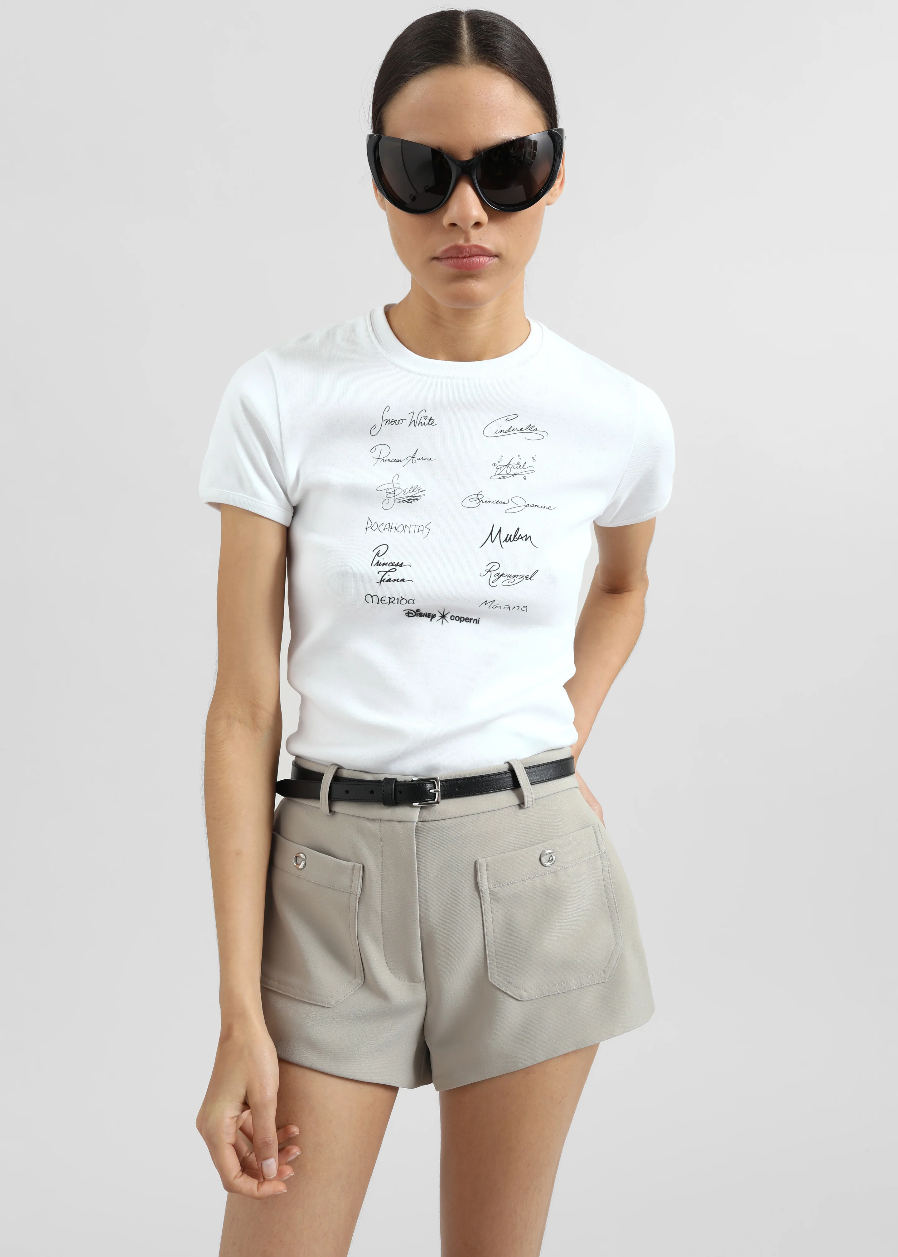Coperni Four Pocket Tailored Mini Shorts - Beige - Image 7