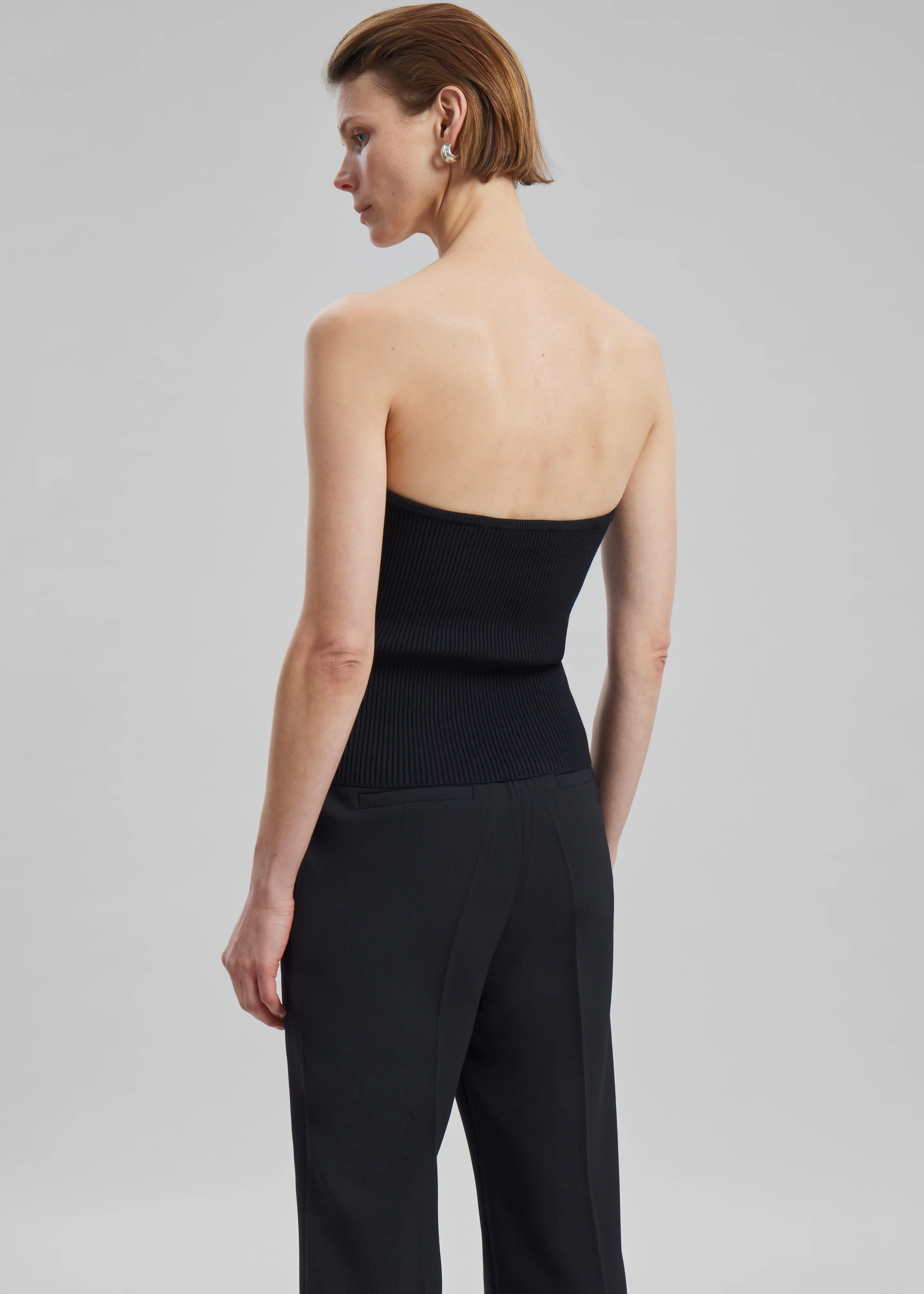 Coperni Knitted Bustier Top - Black - Image 6