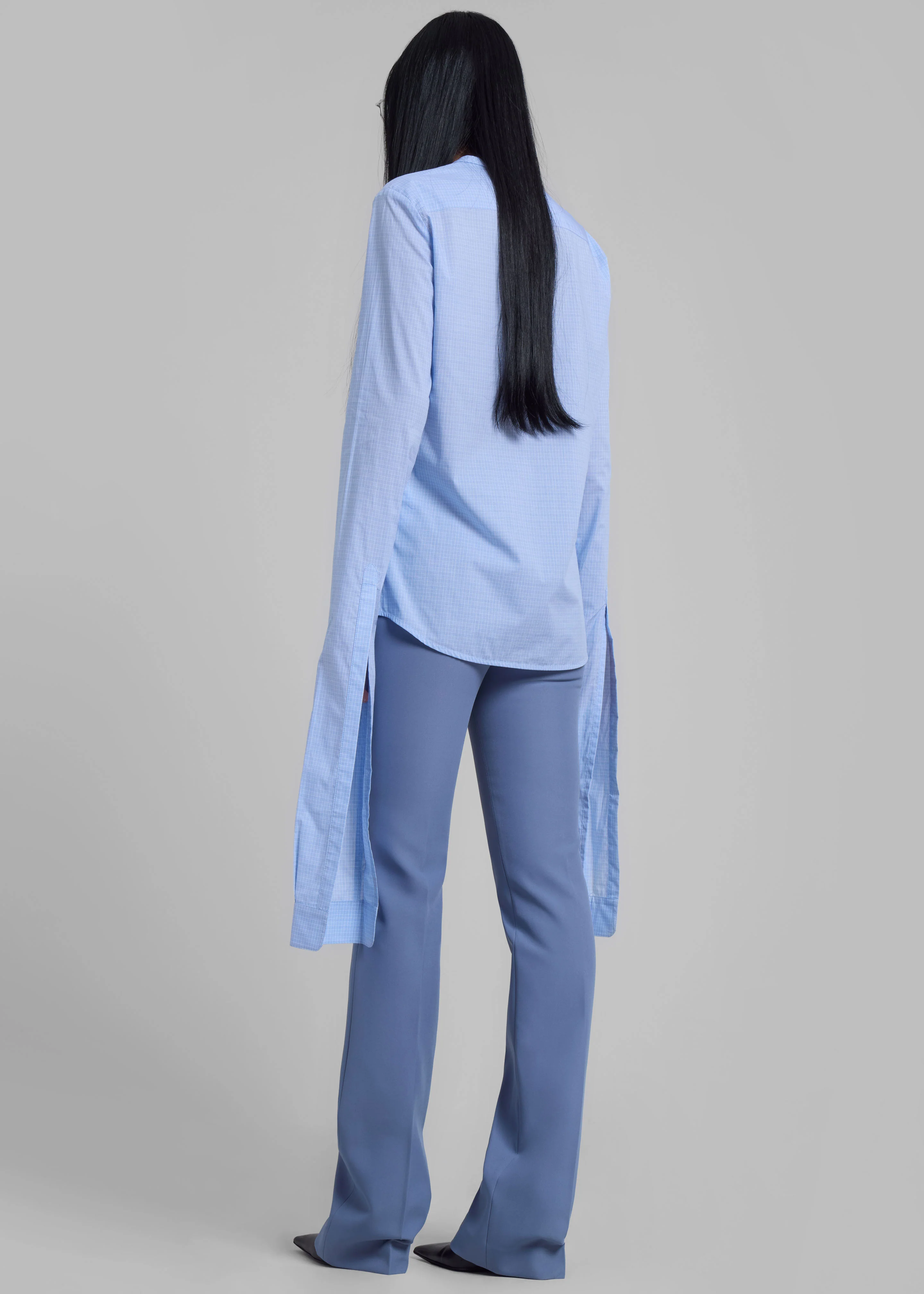 Coperni Knot Sleeve Shirt - Blue/White - Image 7