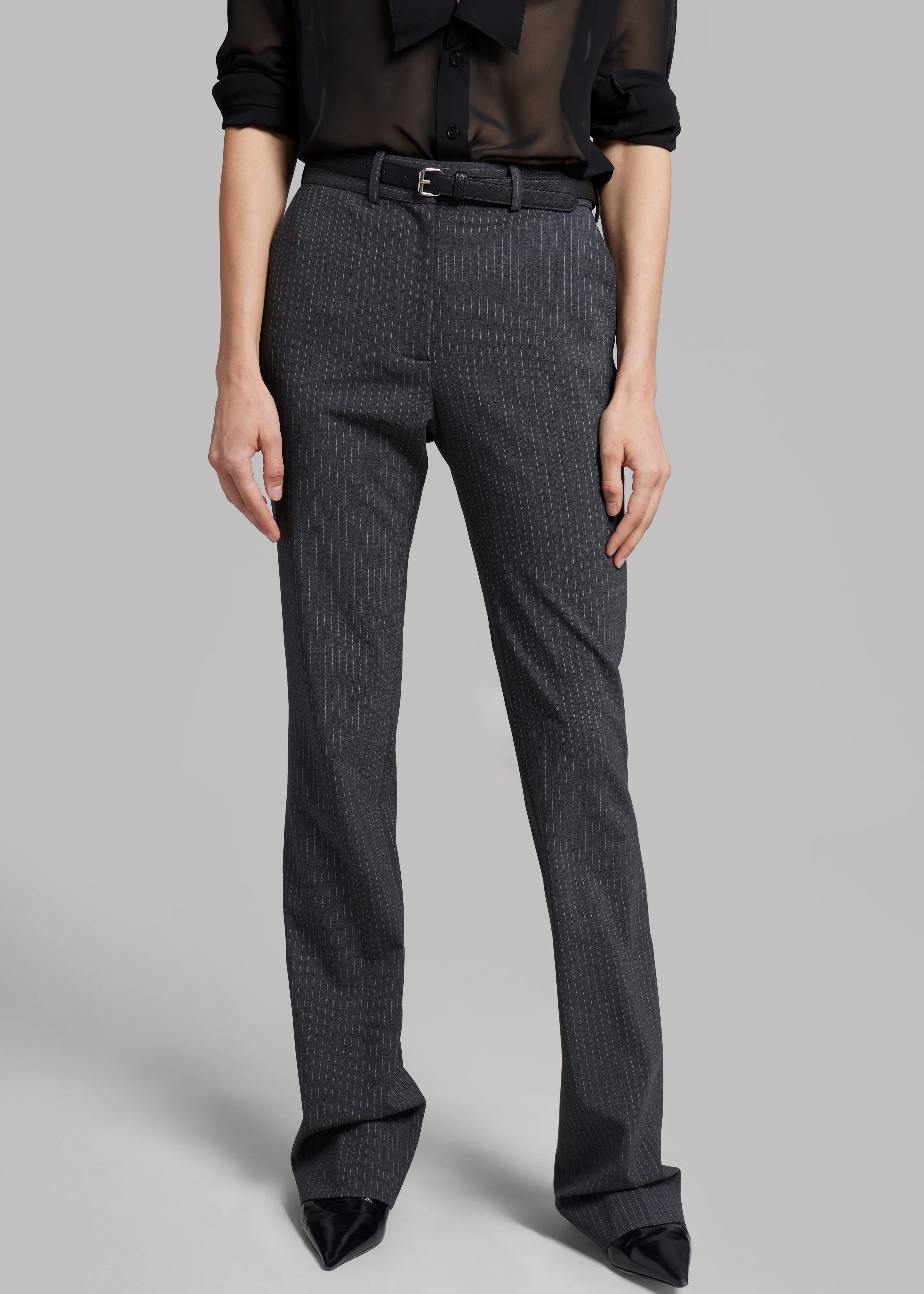 Coperni Straight Tailored Trousers - Grey - Image 2