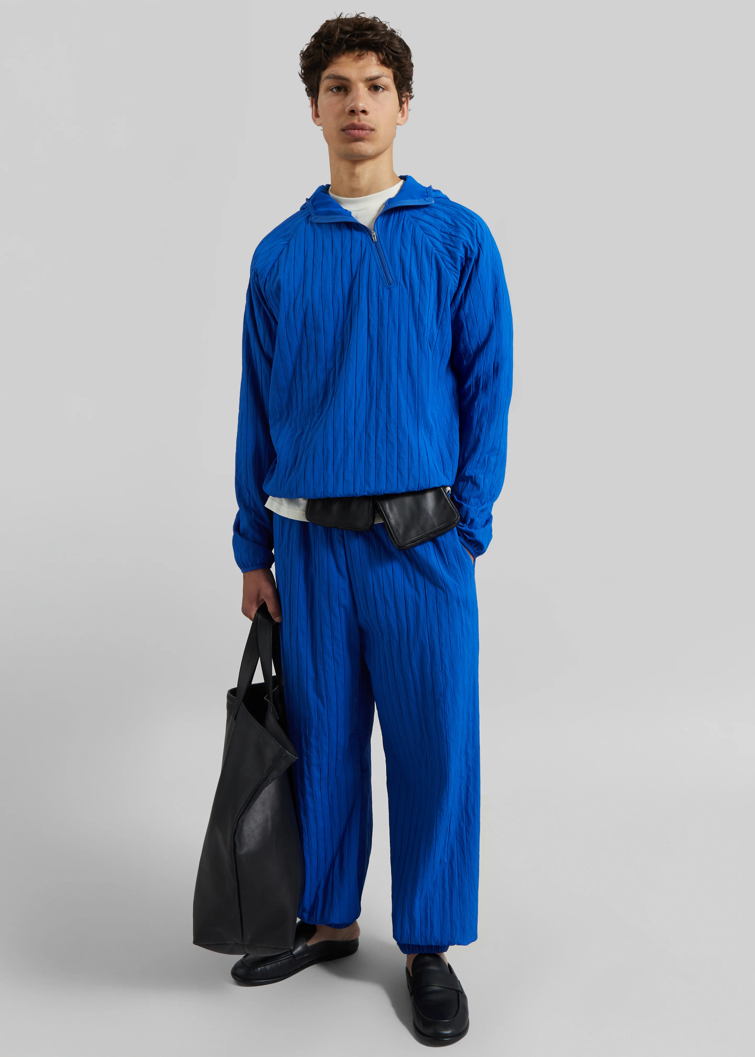 Dario Textured Joggers - Cobalt