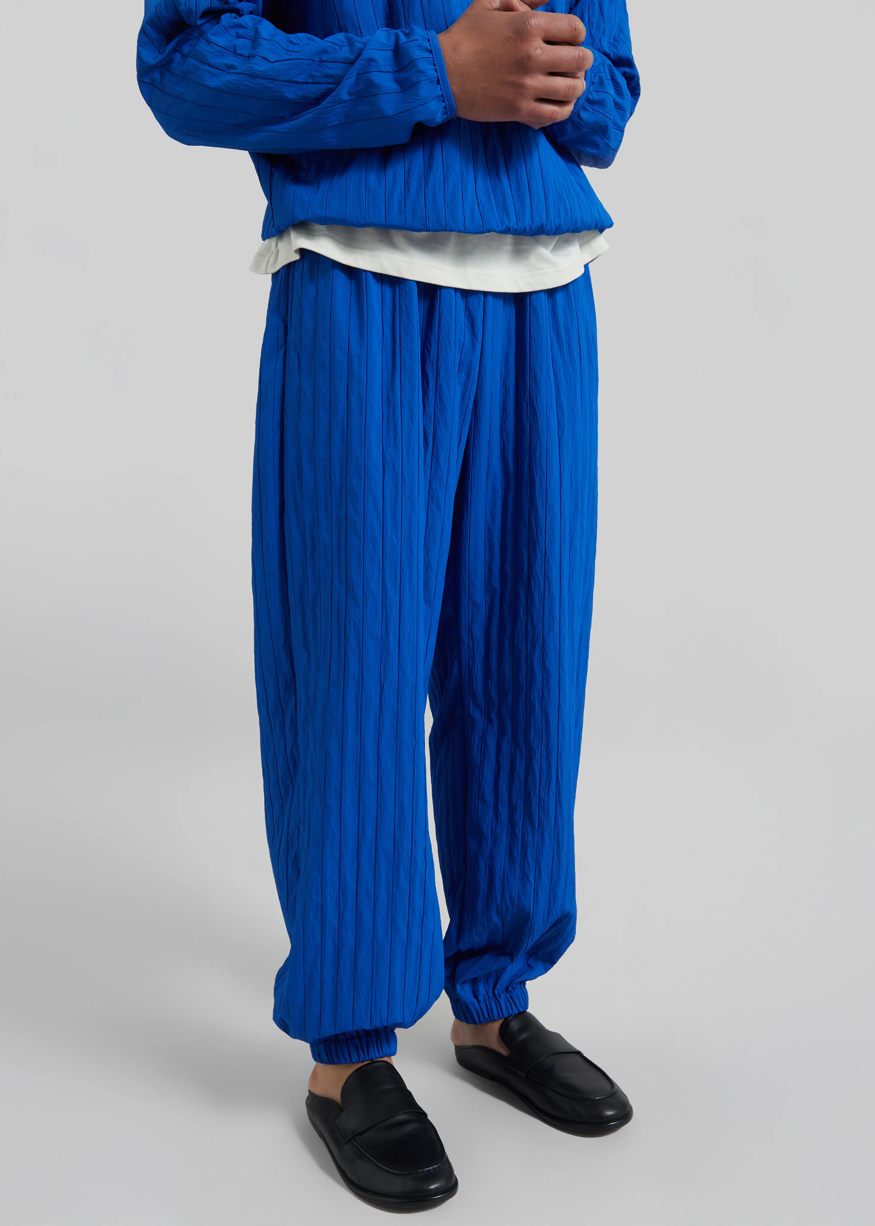 Dario Textured Joggers - Cobalt - Image 4