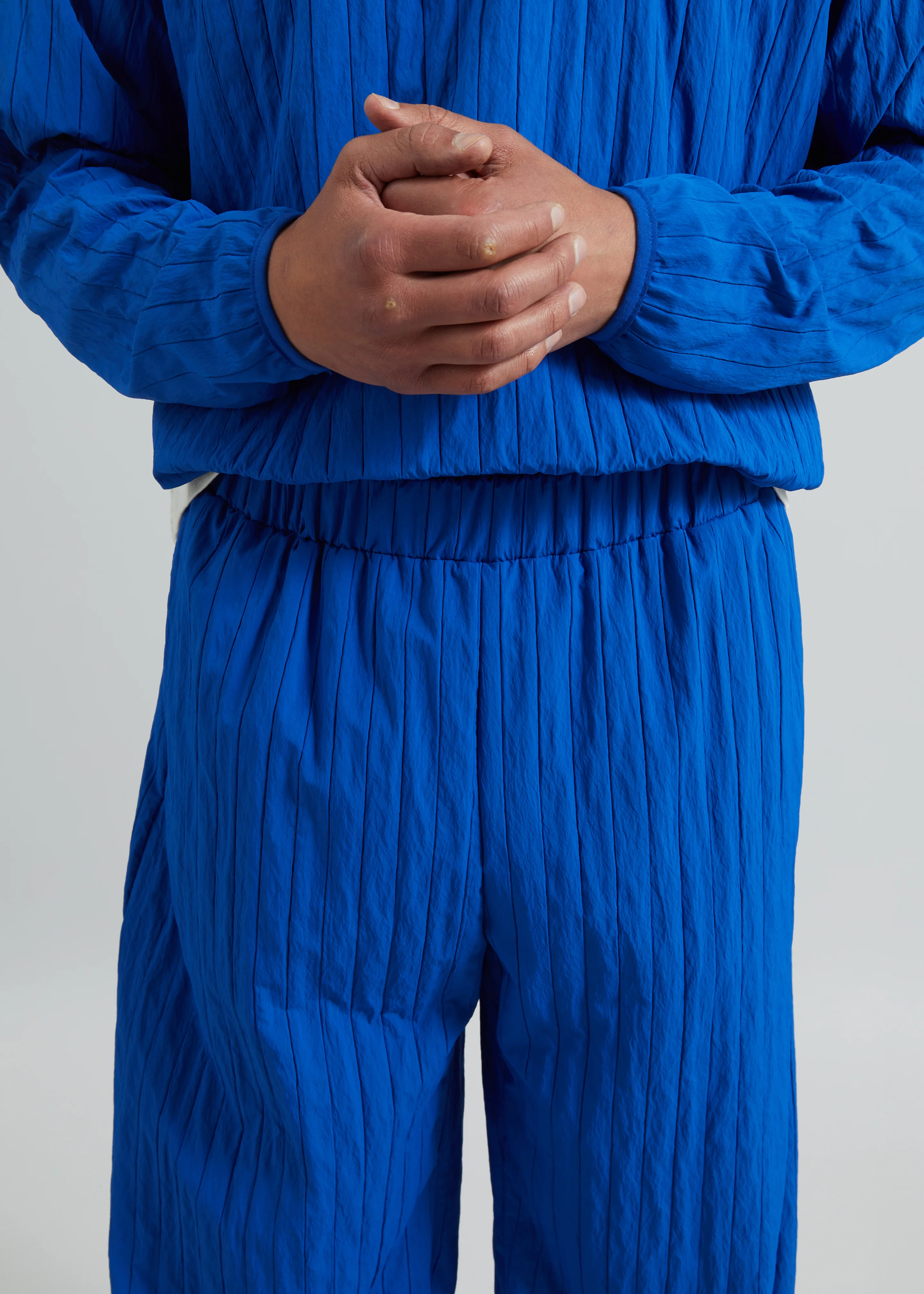 Dario Textured Joggers - Cobalt - Image 5