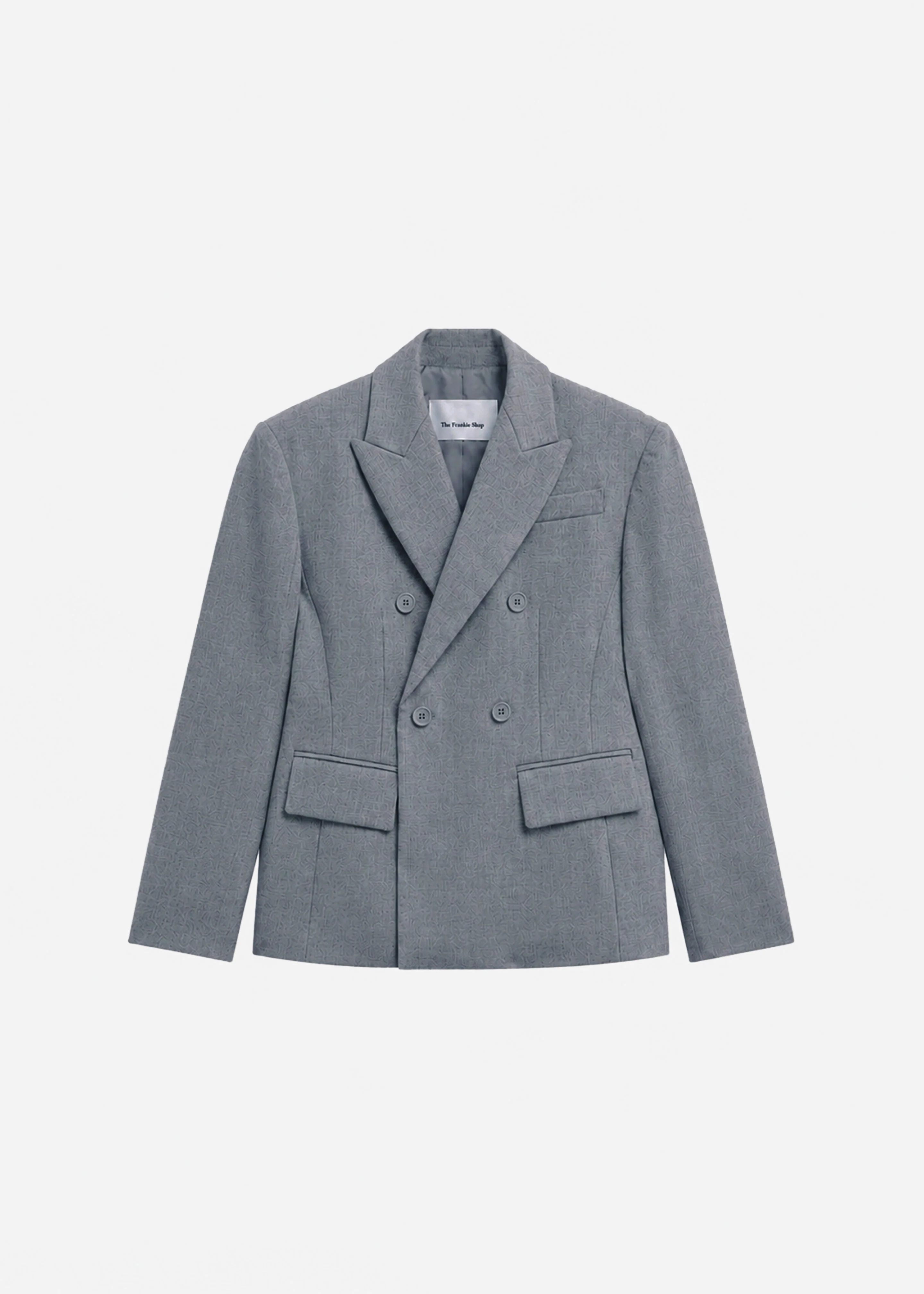 Doyer Cinched Blazer - Light Grey - Image 7