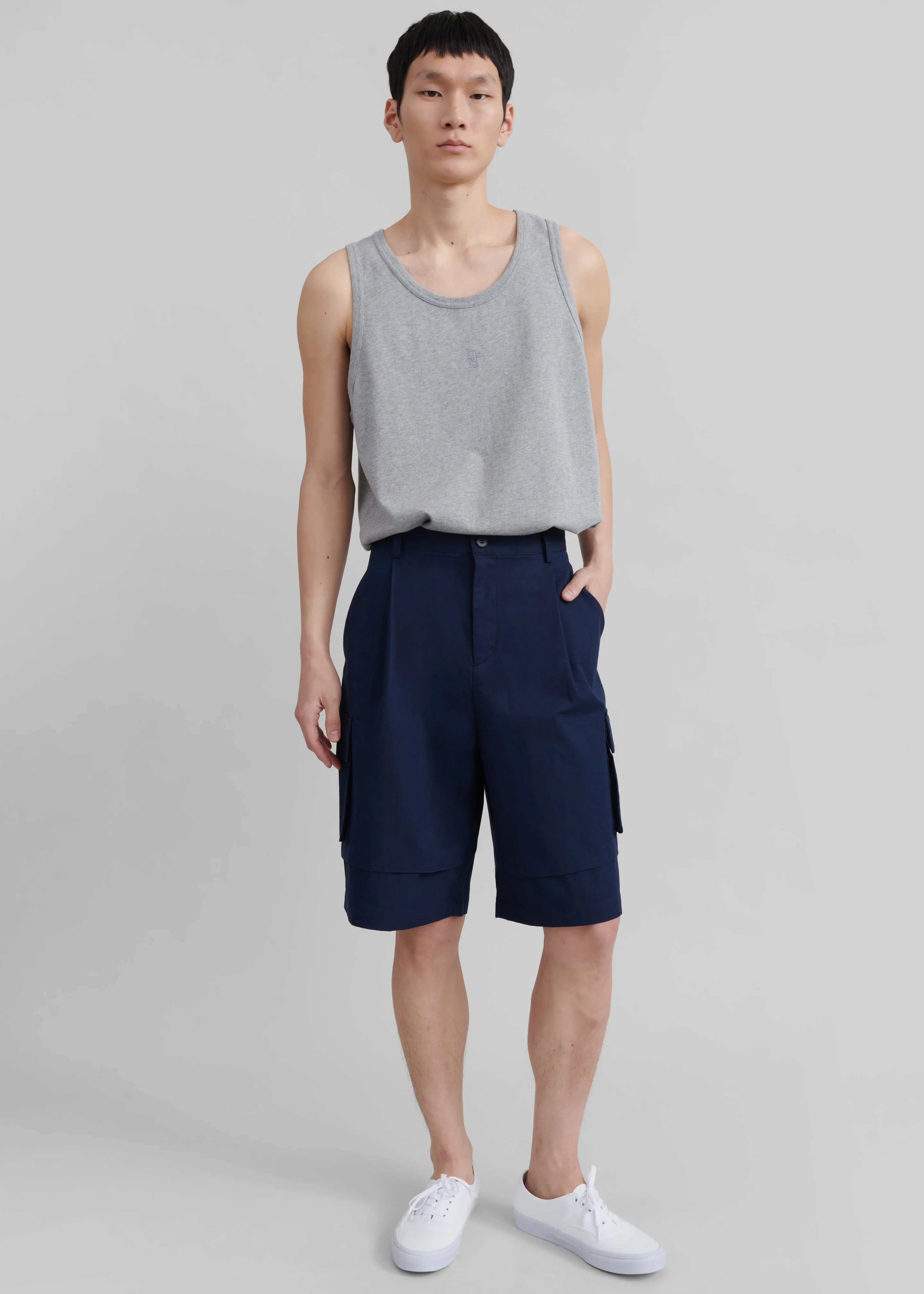 Edward Cargo Shorts - Navy - Image 3
