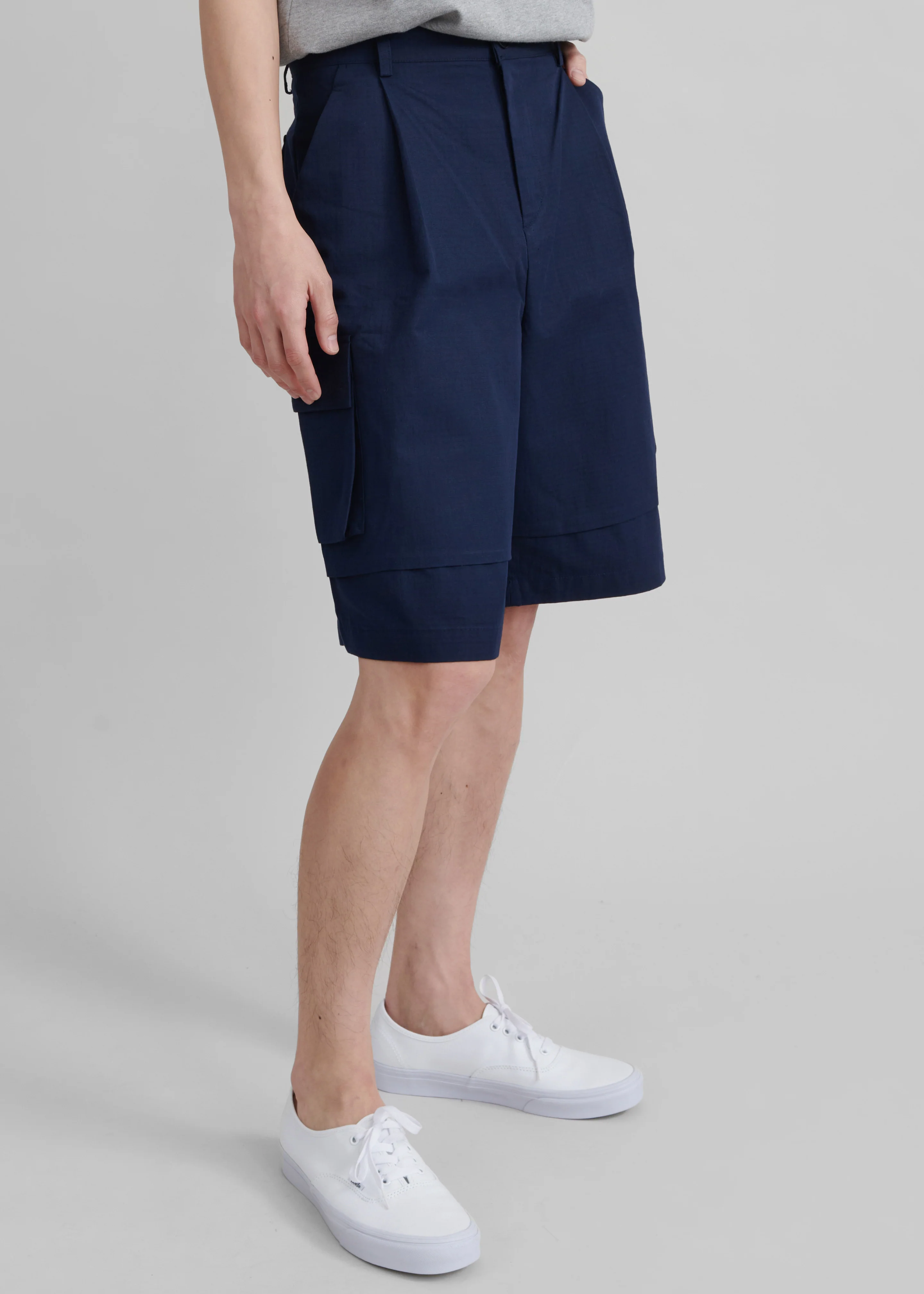 Edward Cargo Shorts - Navy - Image 5