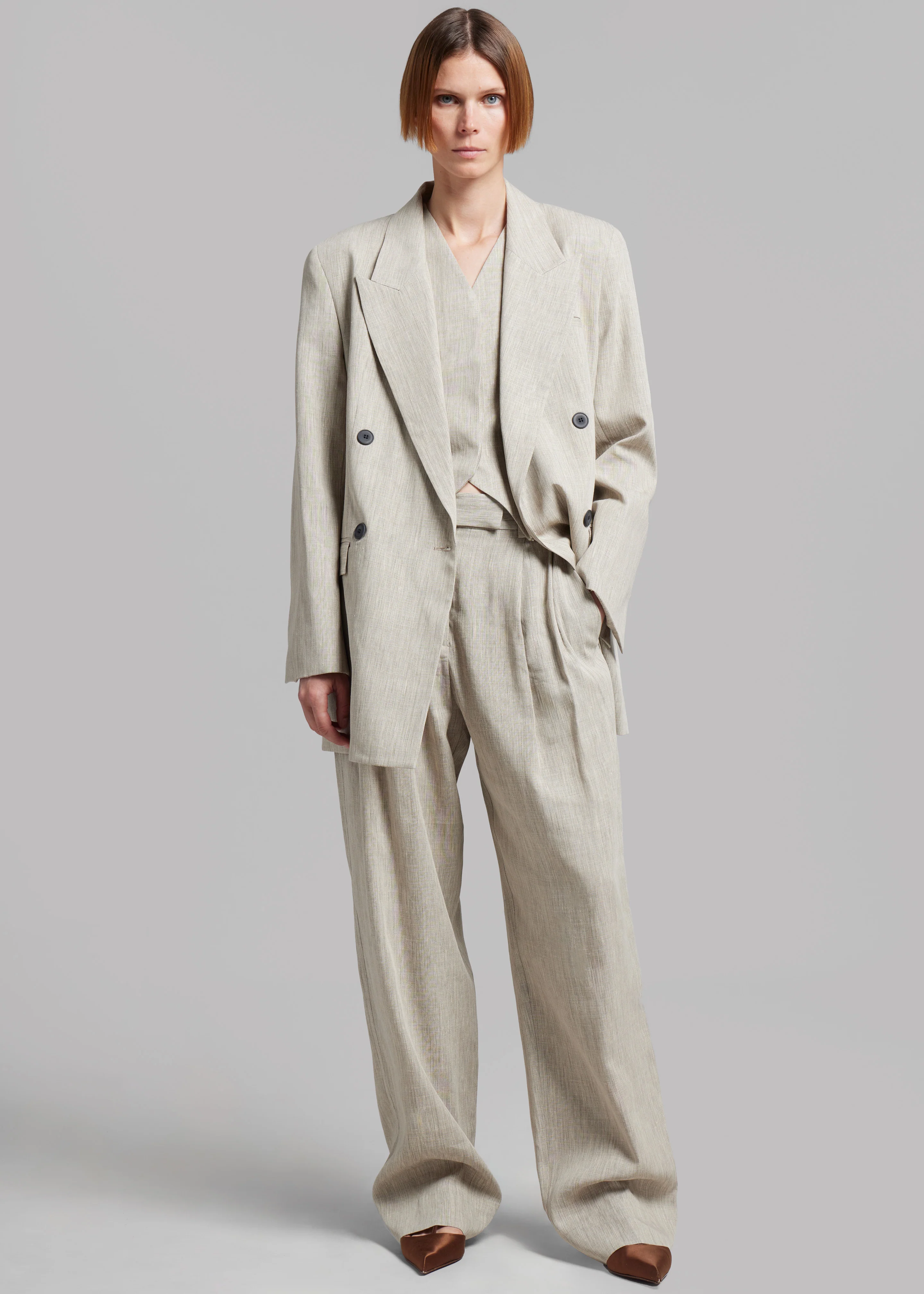 Esse Studios Bode Double Blazer - Asha Linen - Image 6