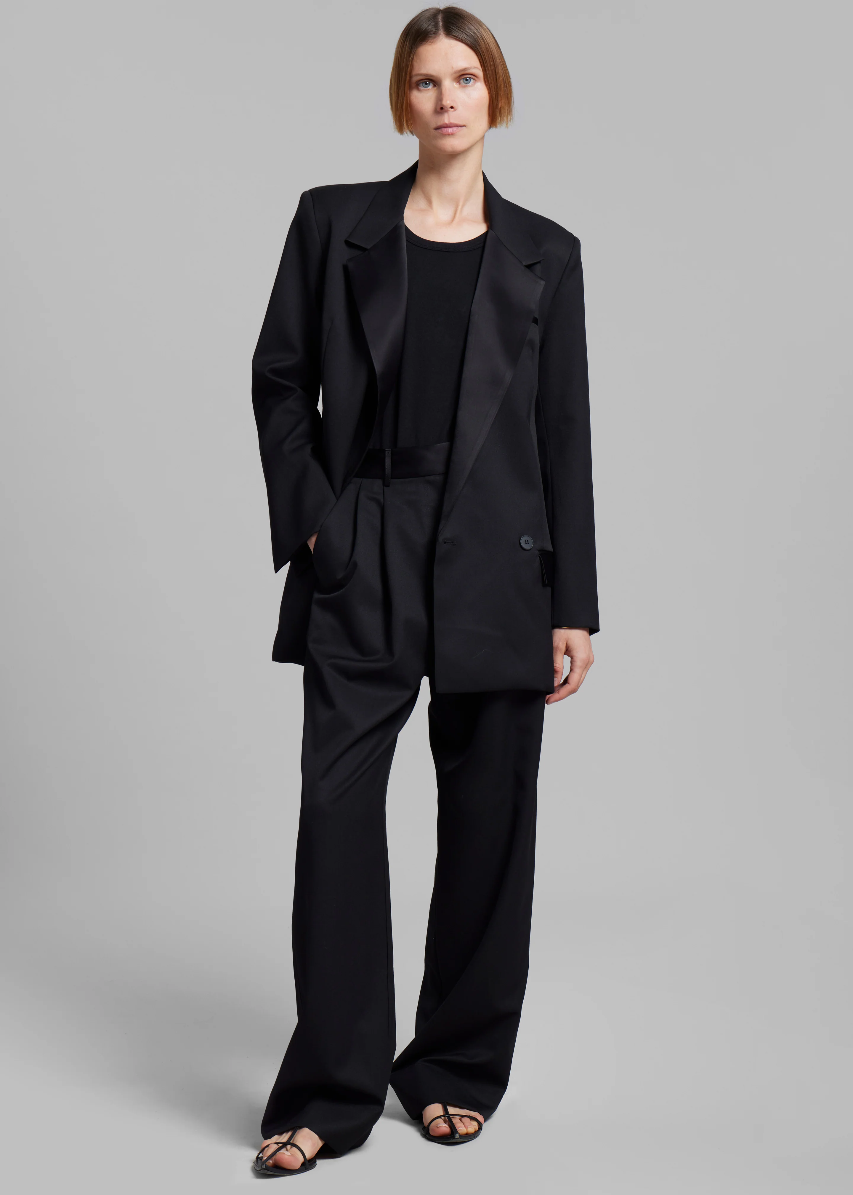 Esse Studios Tux Tailored Trousers - Black - Image 2