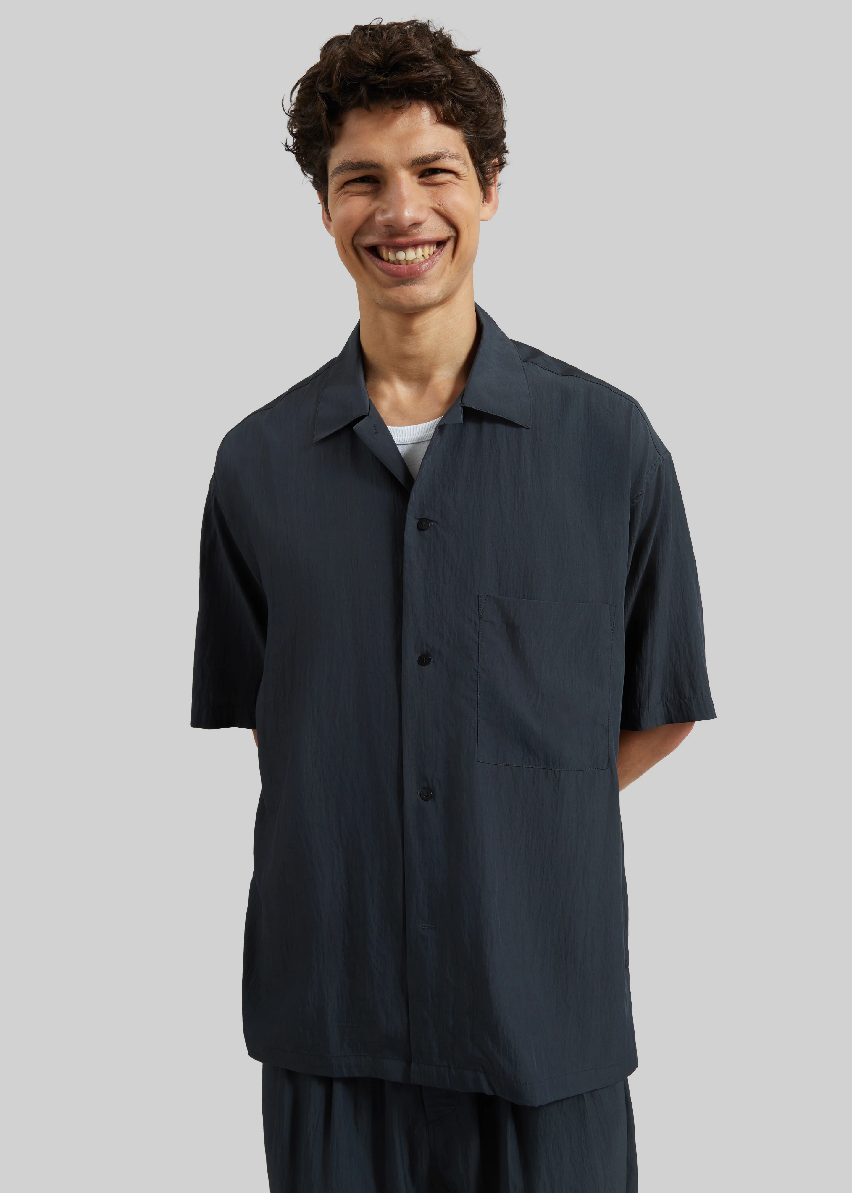 Holmen Short Sleeve Shirt - Charcoal - Image 4