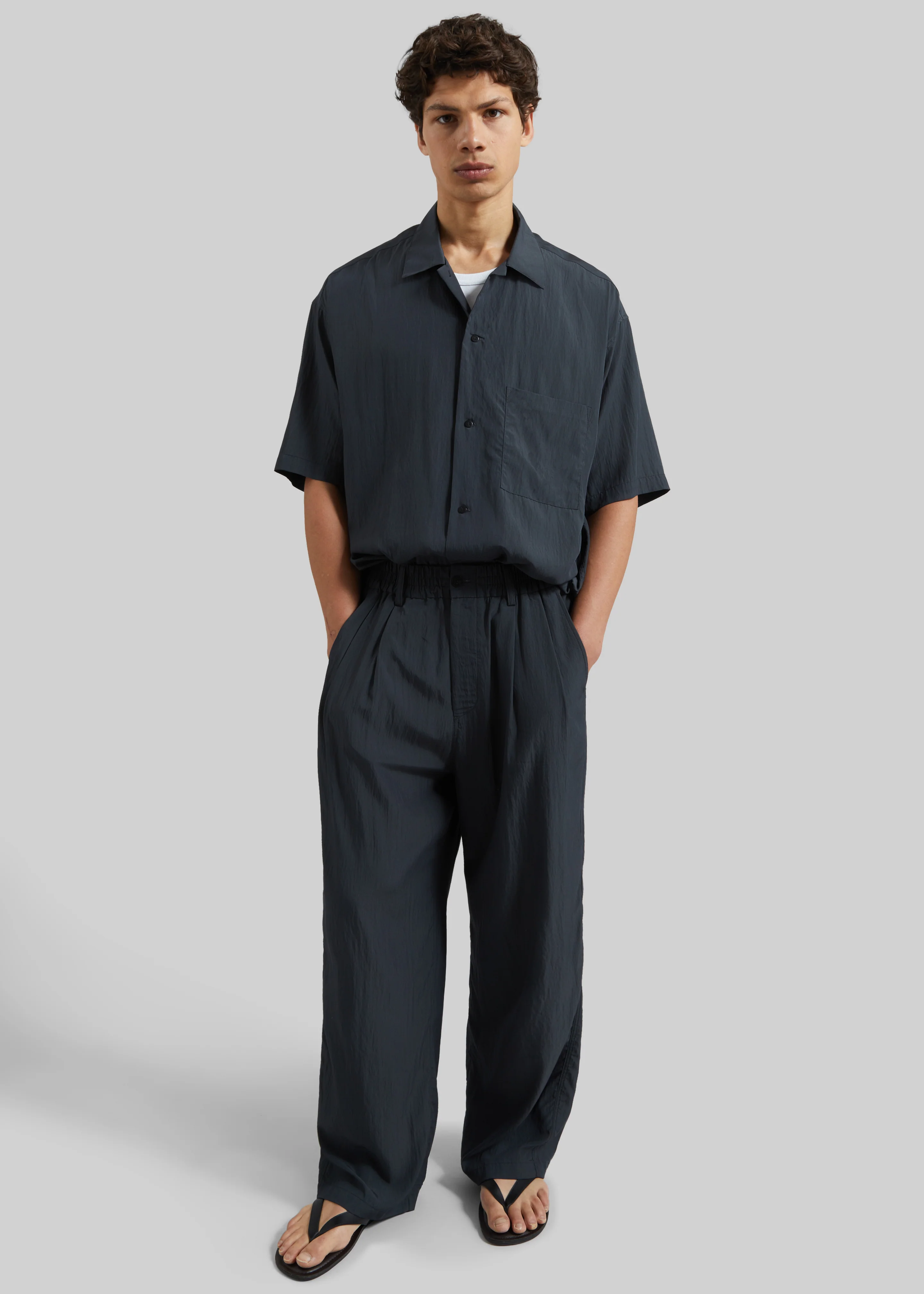 Holmen Straight Pants - Charcoal - Image 4