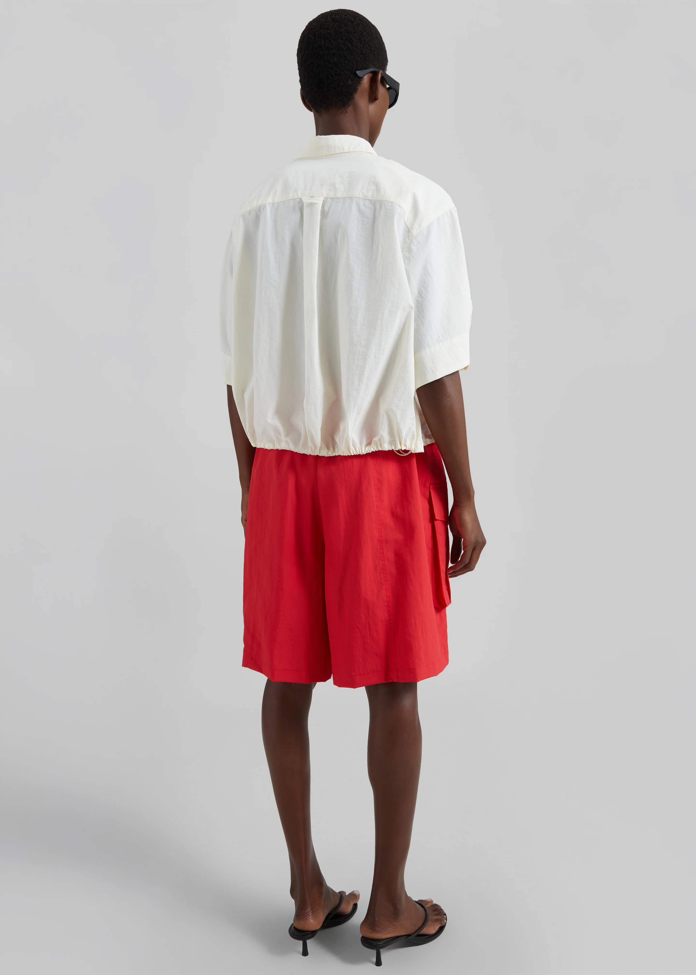 Igny Technical Cargo Bermuda Shorts - Red - Image 5