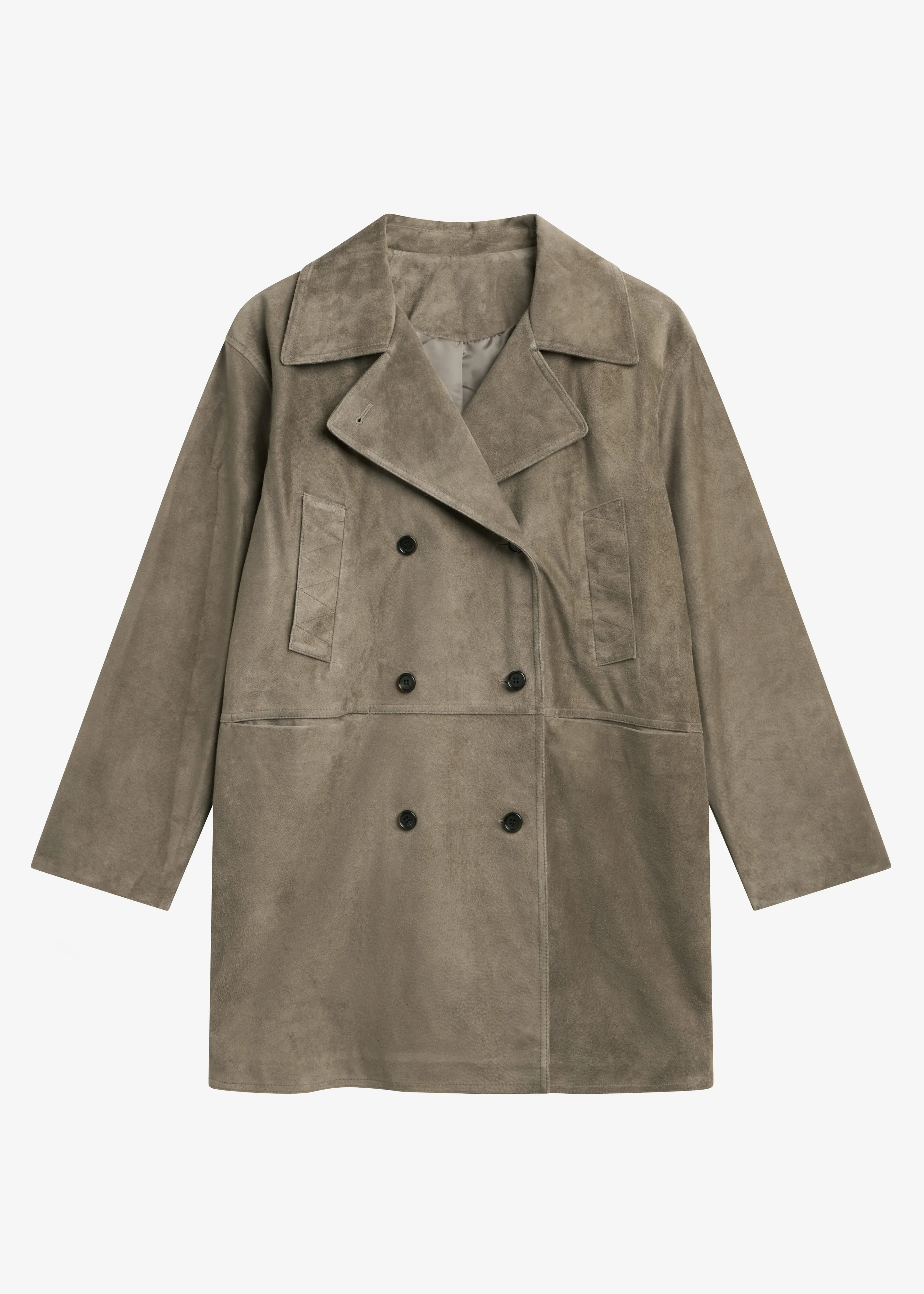 Imatra Suede Jacket - Dark Taupe - Image 7