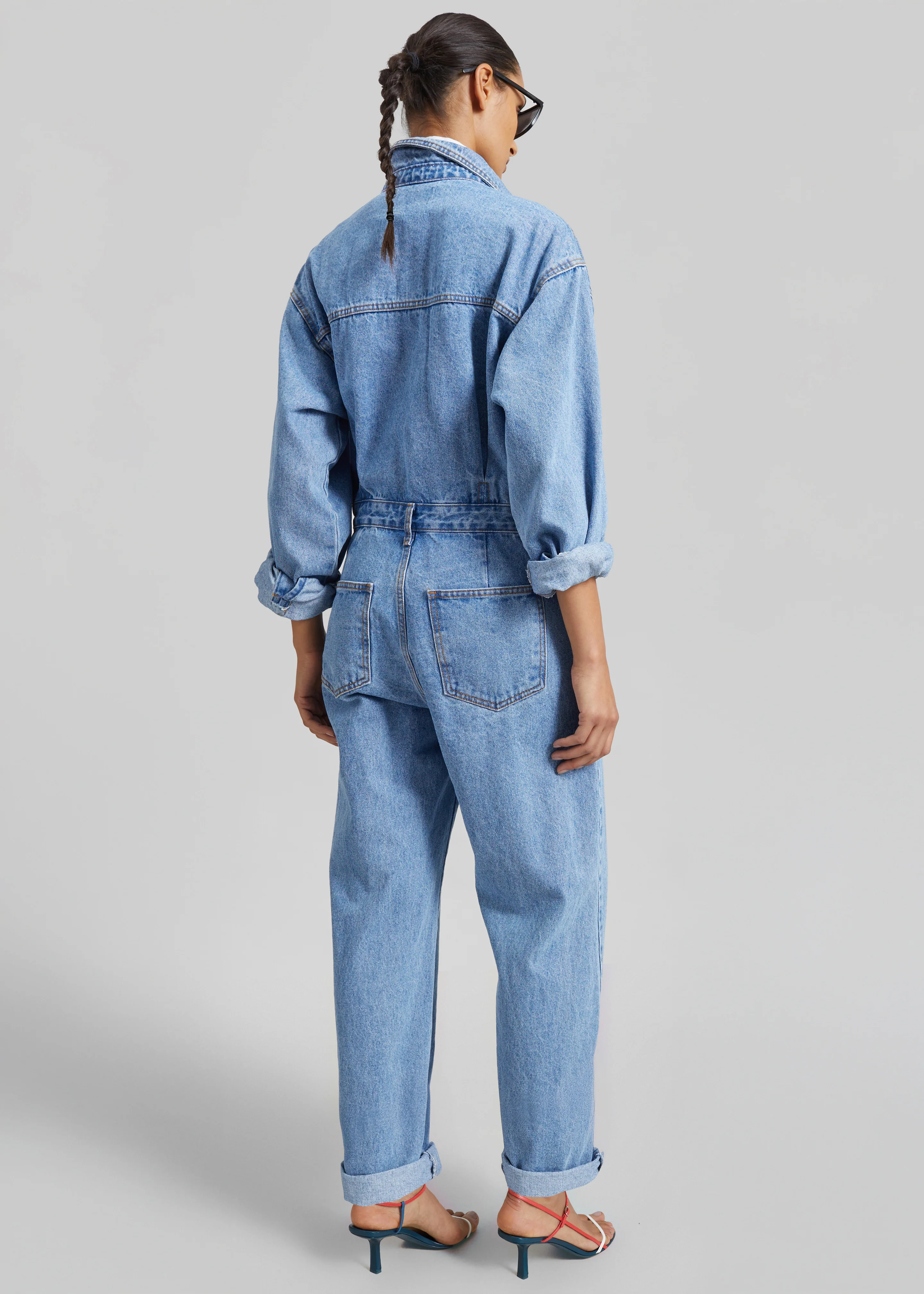 Jas Denim Jumpsuit - Dark Indigo - Image 13