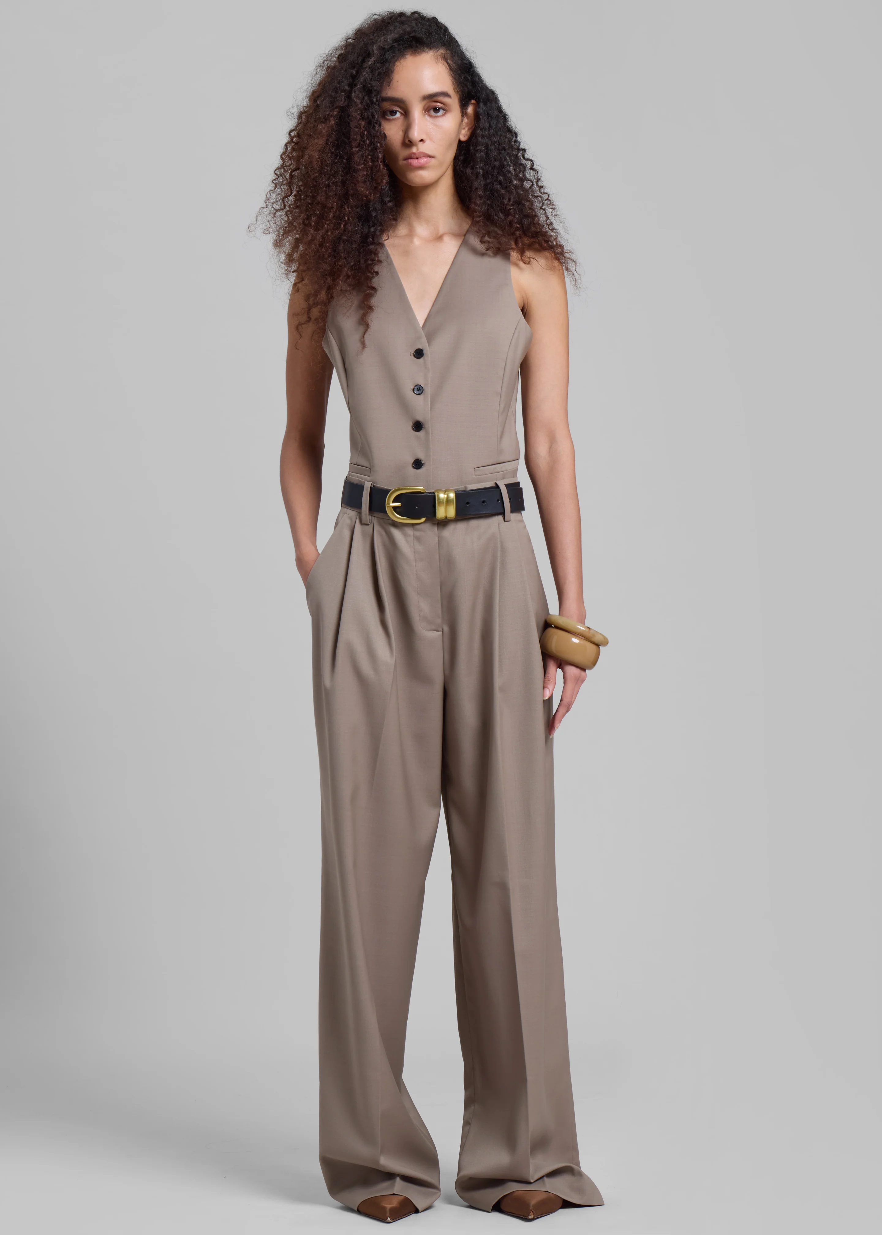 Jorae Vest - Taupe - Image 6