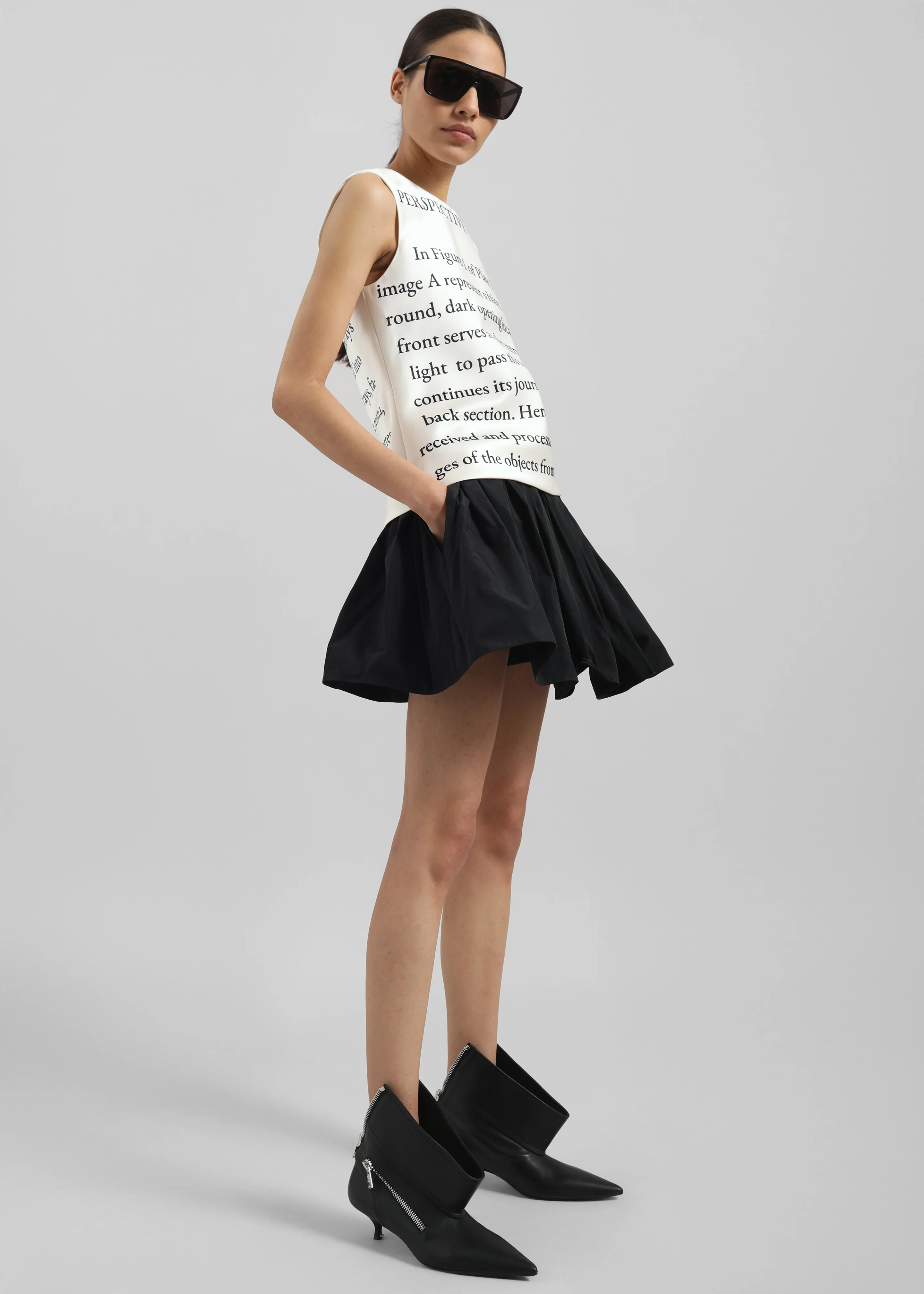 JW Anderson Gathered Circle Skort - Black - Image 2