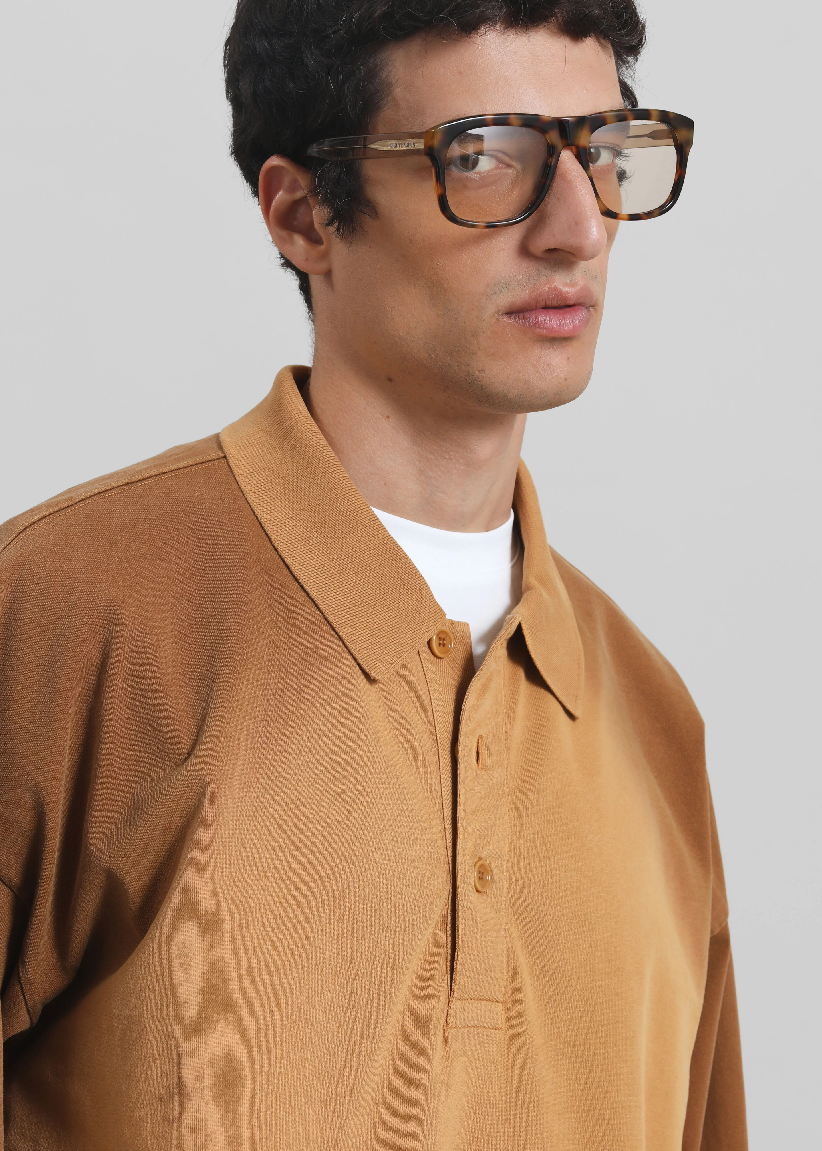 JW Anderson Long Sleeve Rugby Polo - Tobacco - Image 2