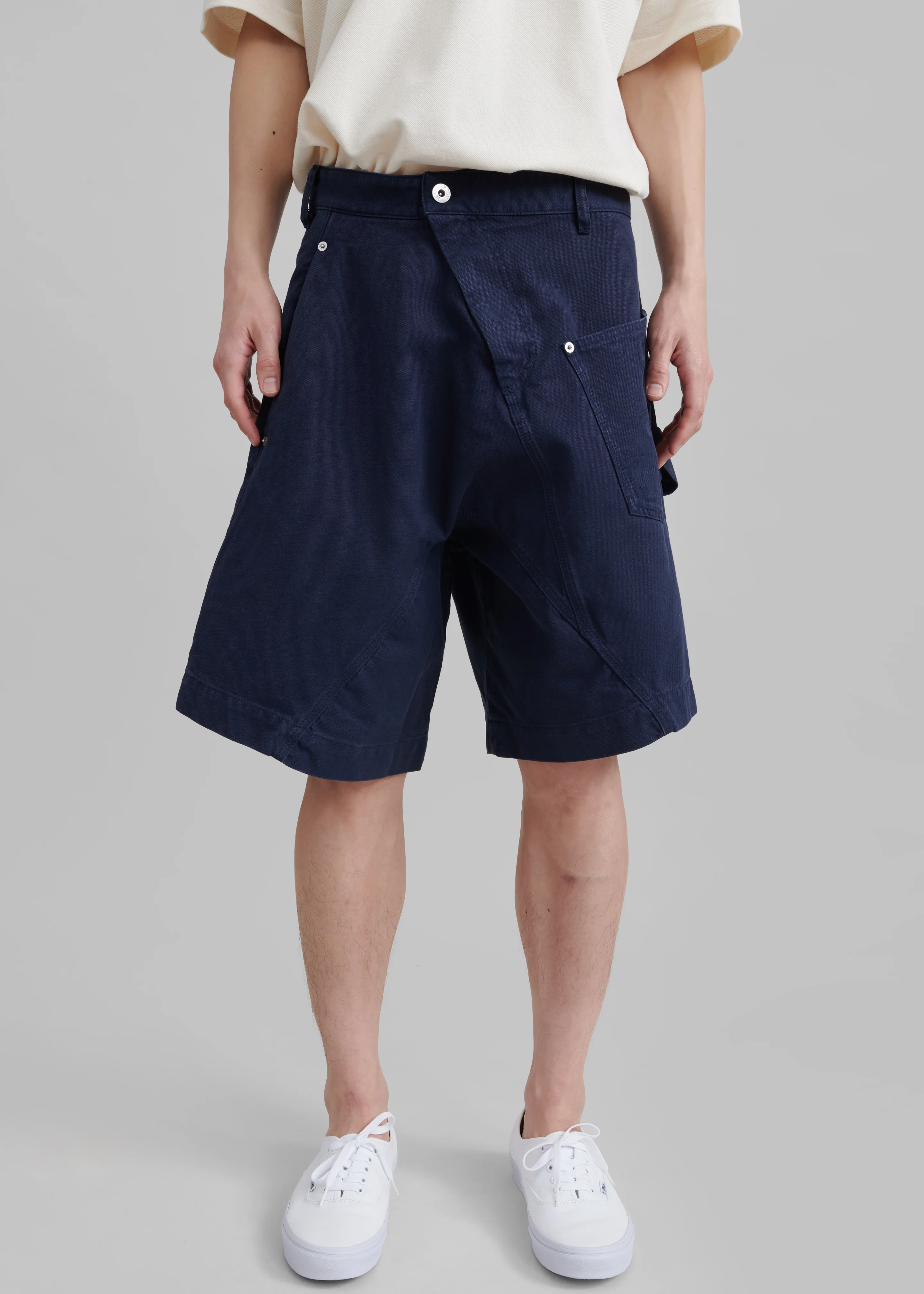 JW Anderson Twisted Shorts - Navy - Image 2