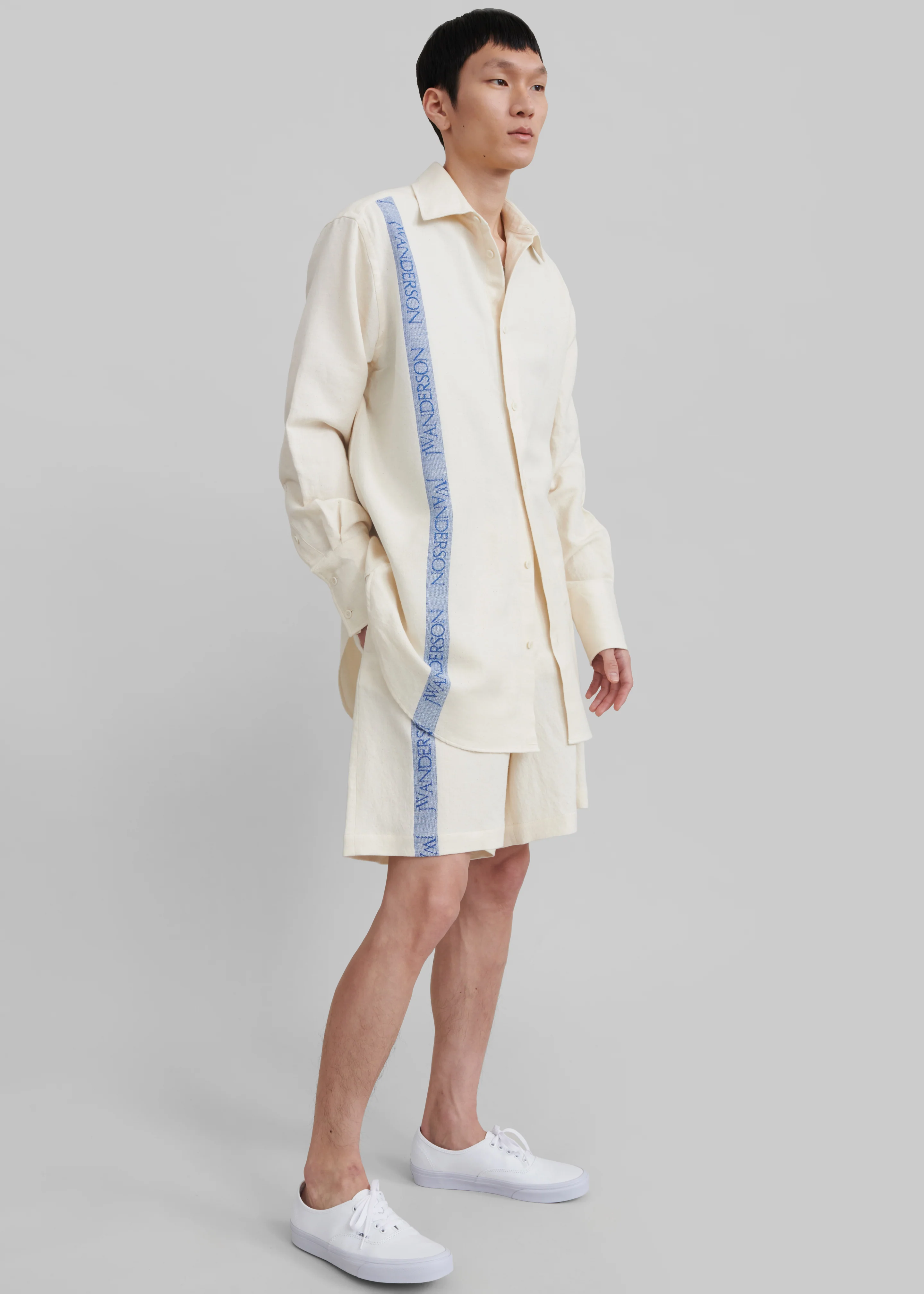 JW Anderson Wide Leg Shorts - Off White - Image 7
