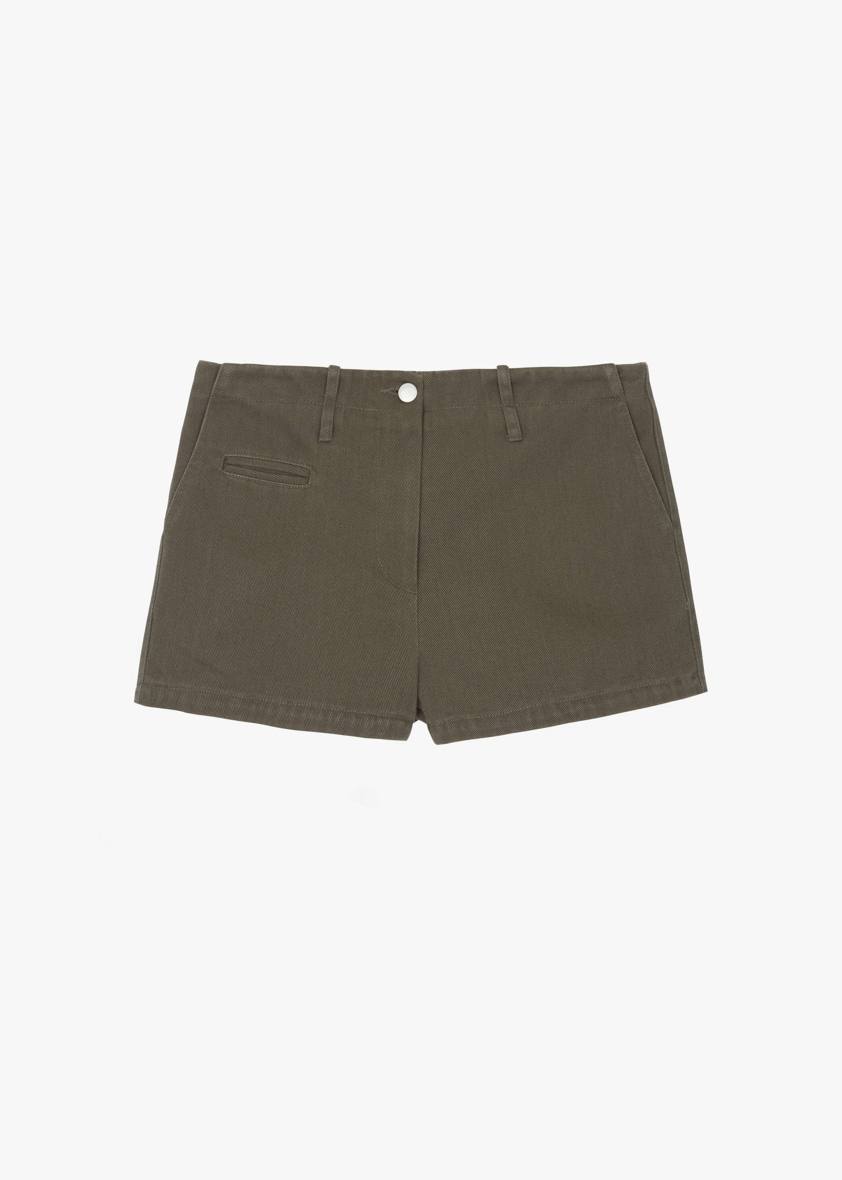 Kael Denim Shorts - Khaki - Image 7